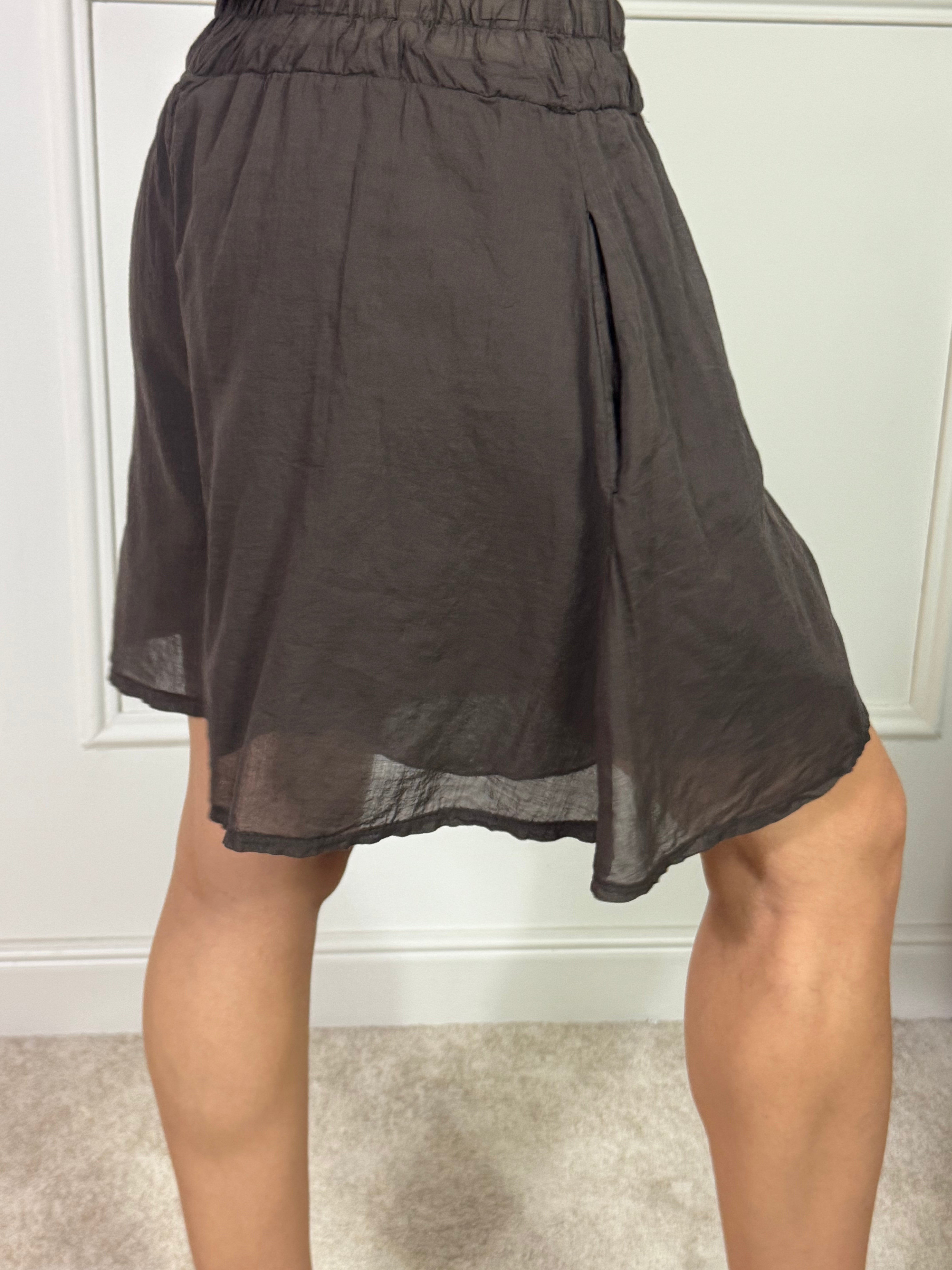 SHORTS Kikisix in mussola di cotone TINTA UNITA