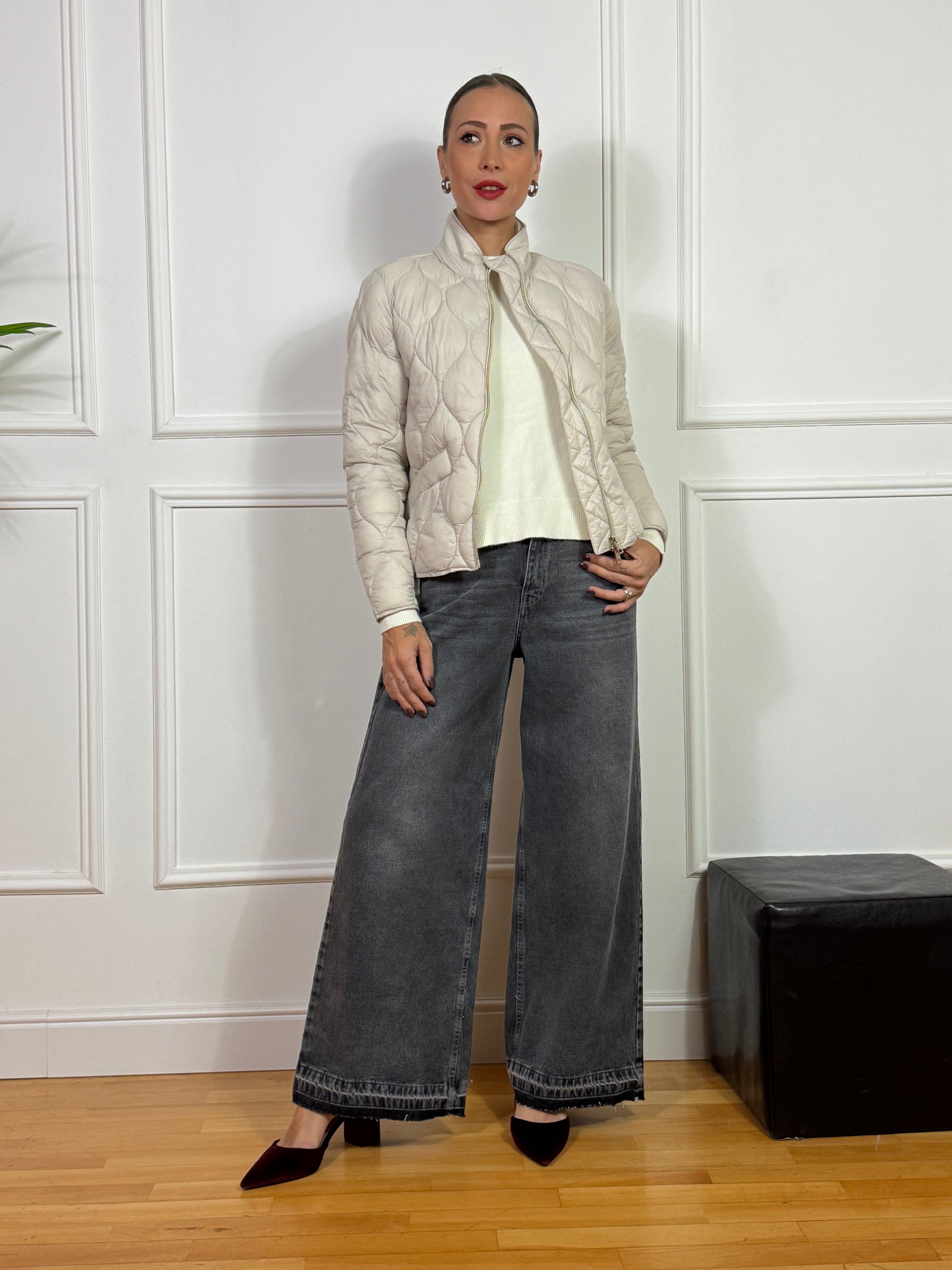 Piumino corto leggero ONION QUILT Ragno con taschine