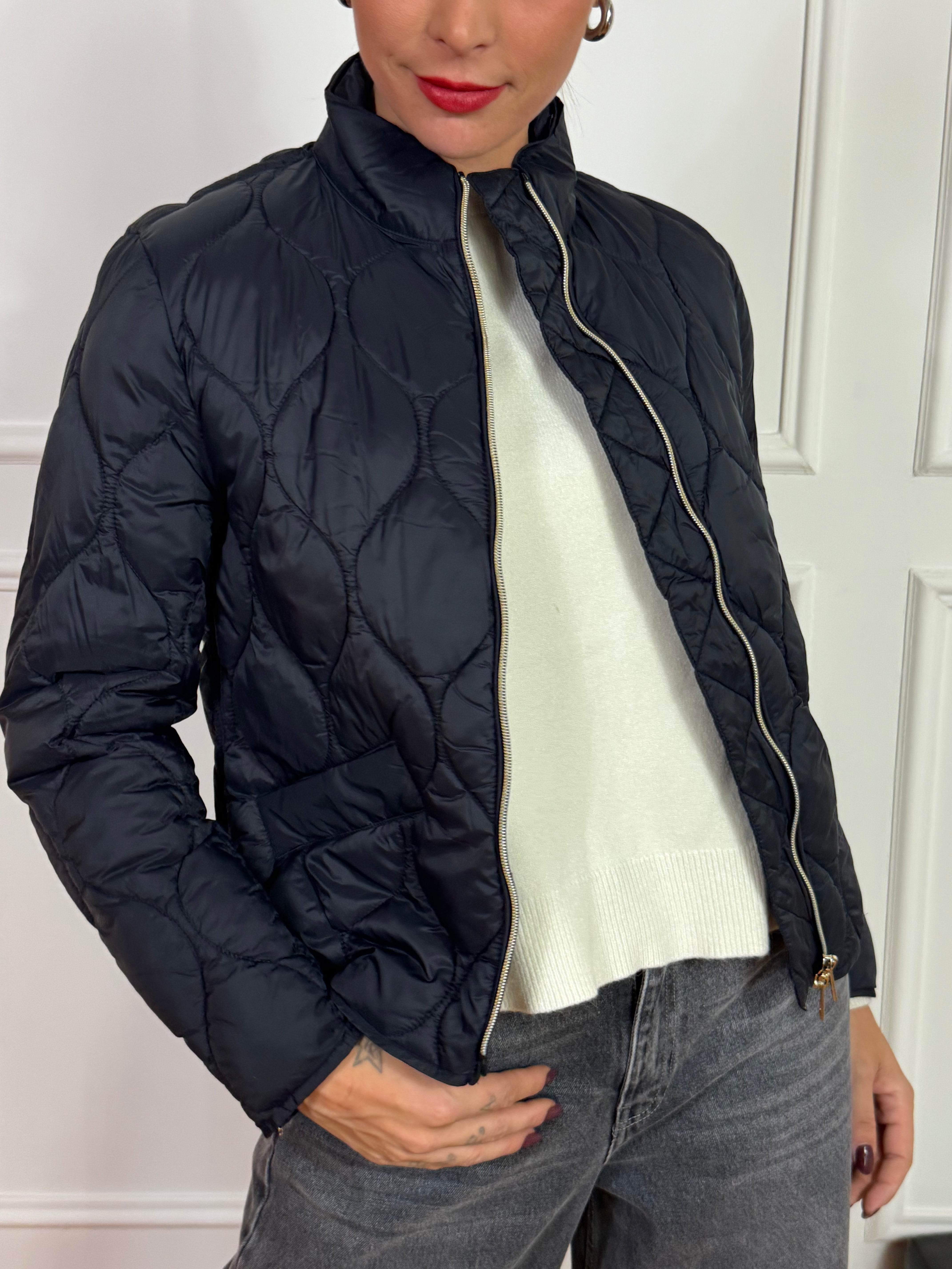 Piumino corto leggero ONION QUILT Ragno con taschine