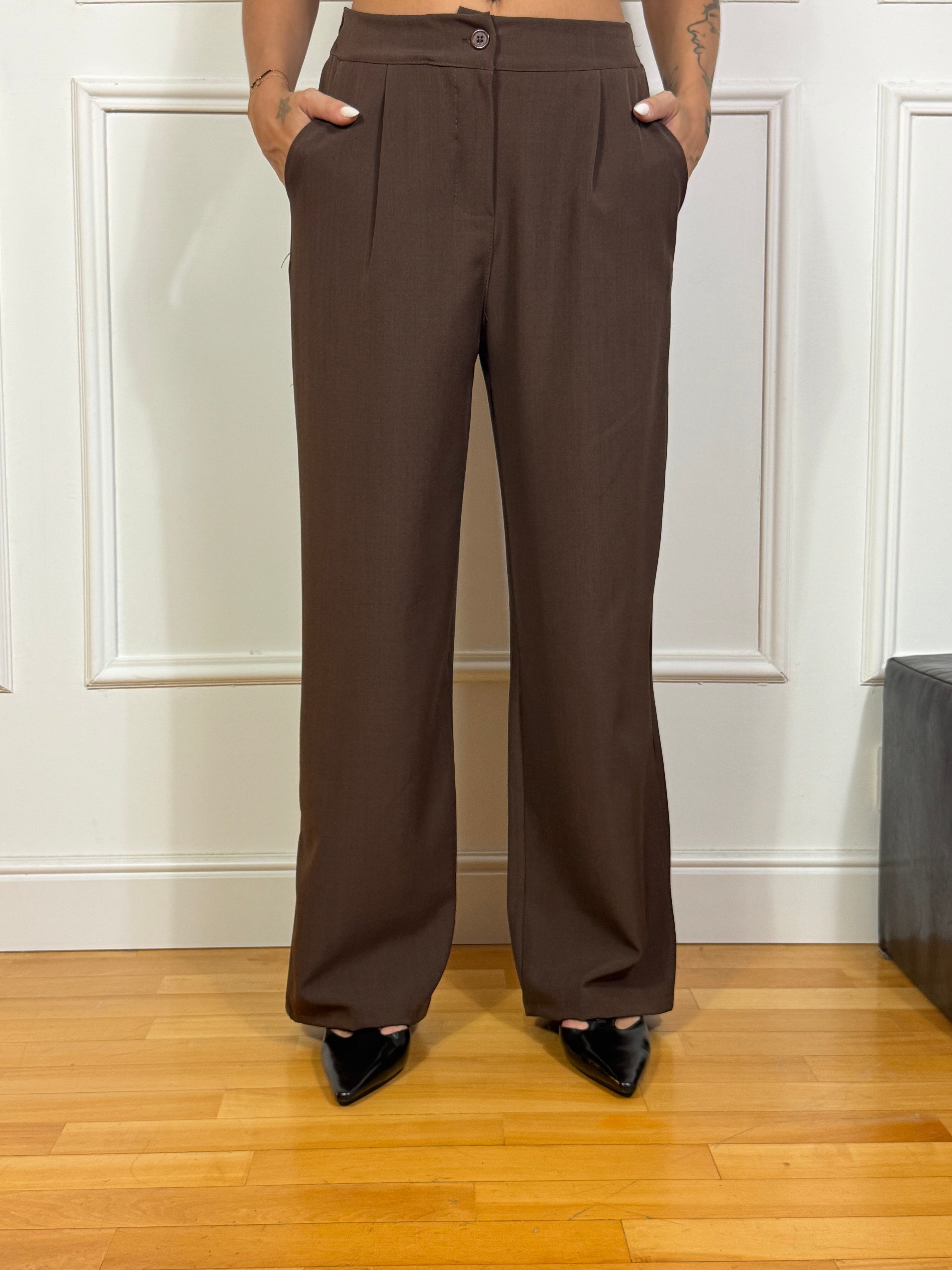 Set Completo TINTA UNITA Victoria ILMH GILET+ PANTALONE AMPIO