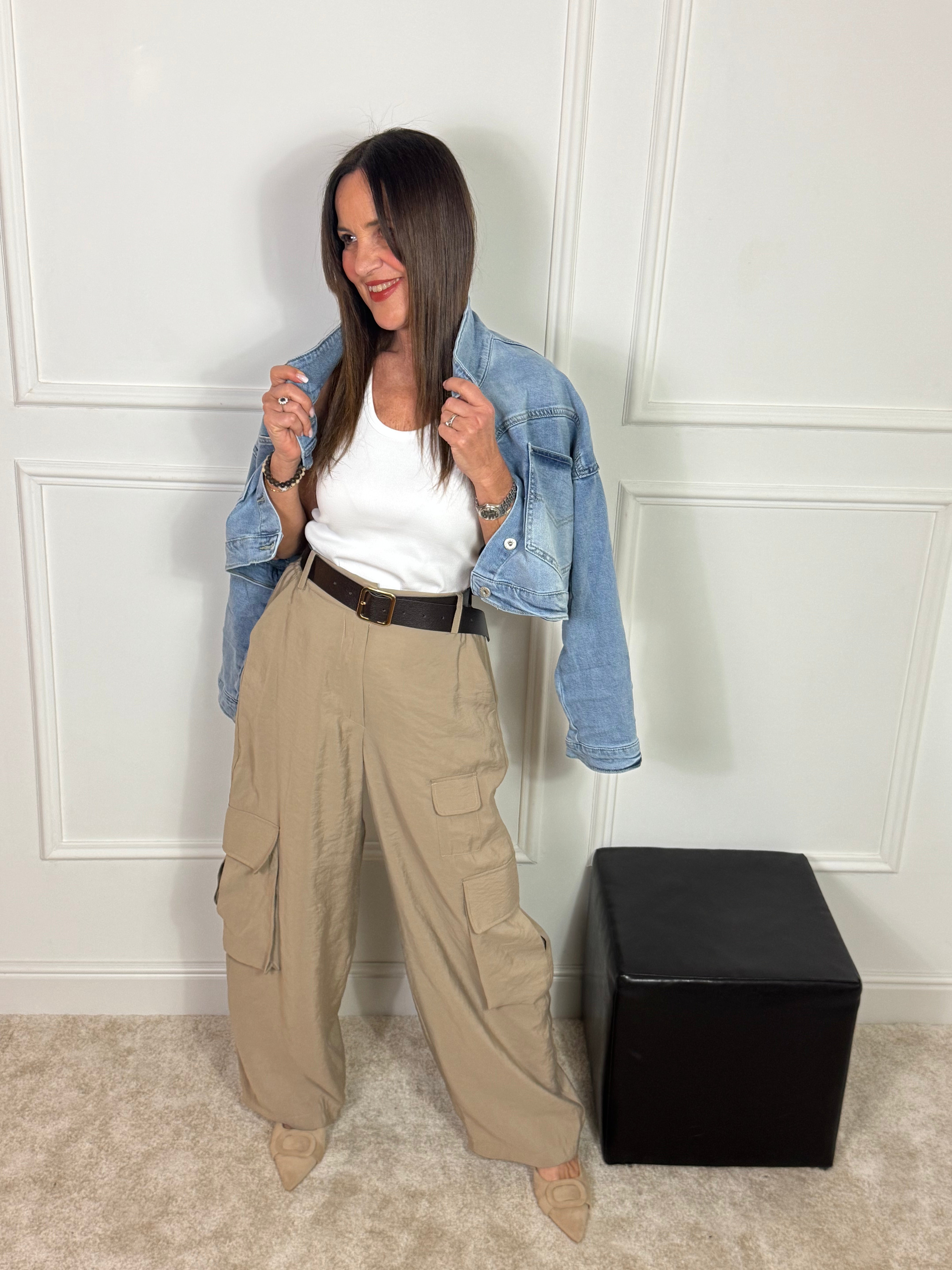 Pantalone Susy Mix CARGO CON CINTURA