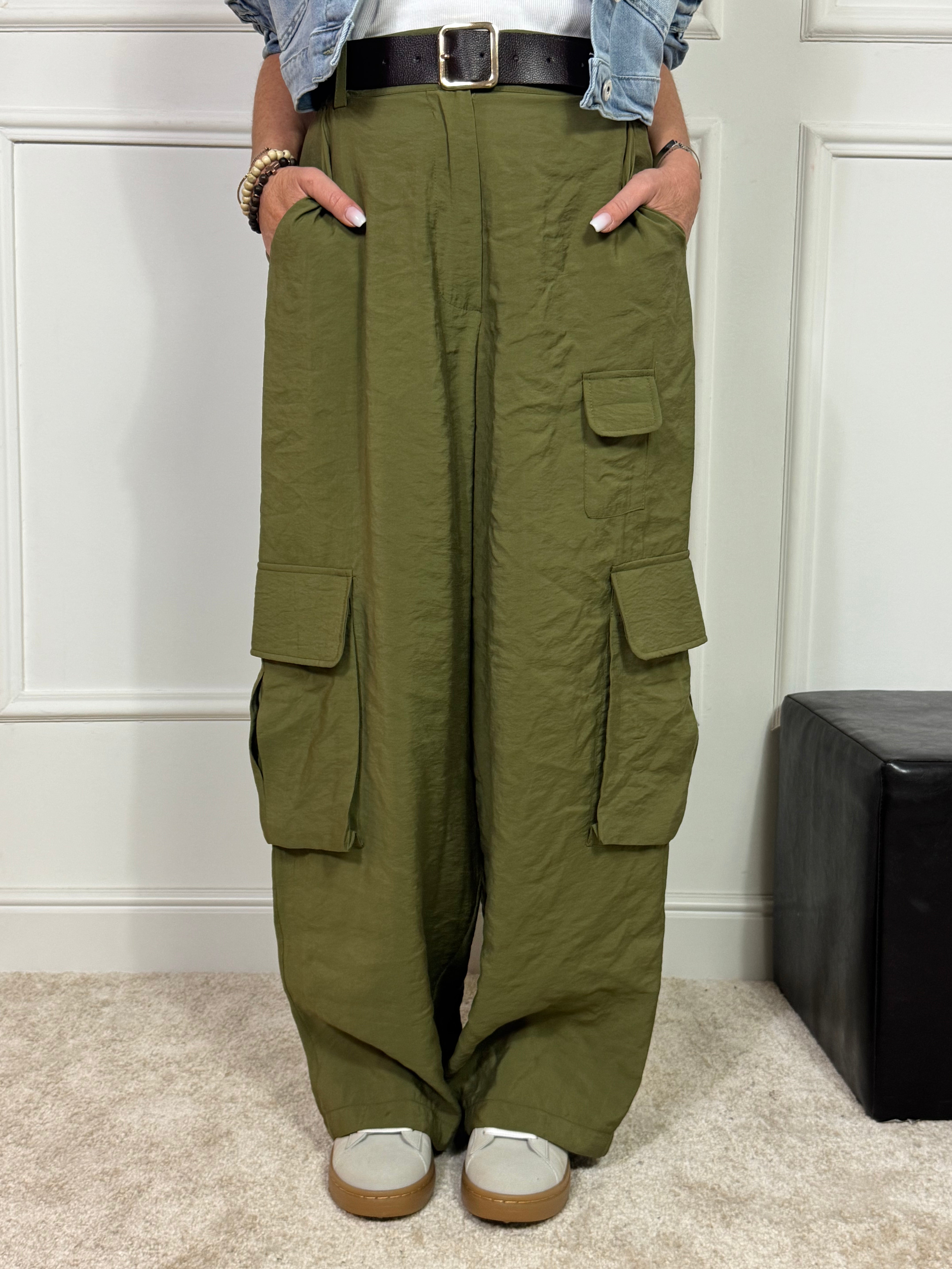 Pantalone Susy Mix CARGO CON CINTURA