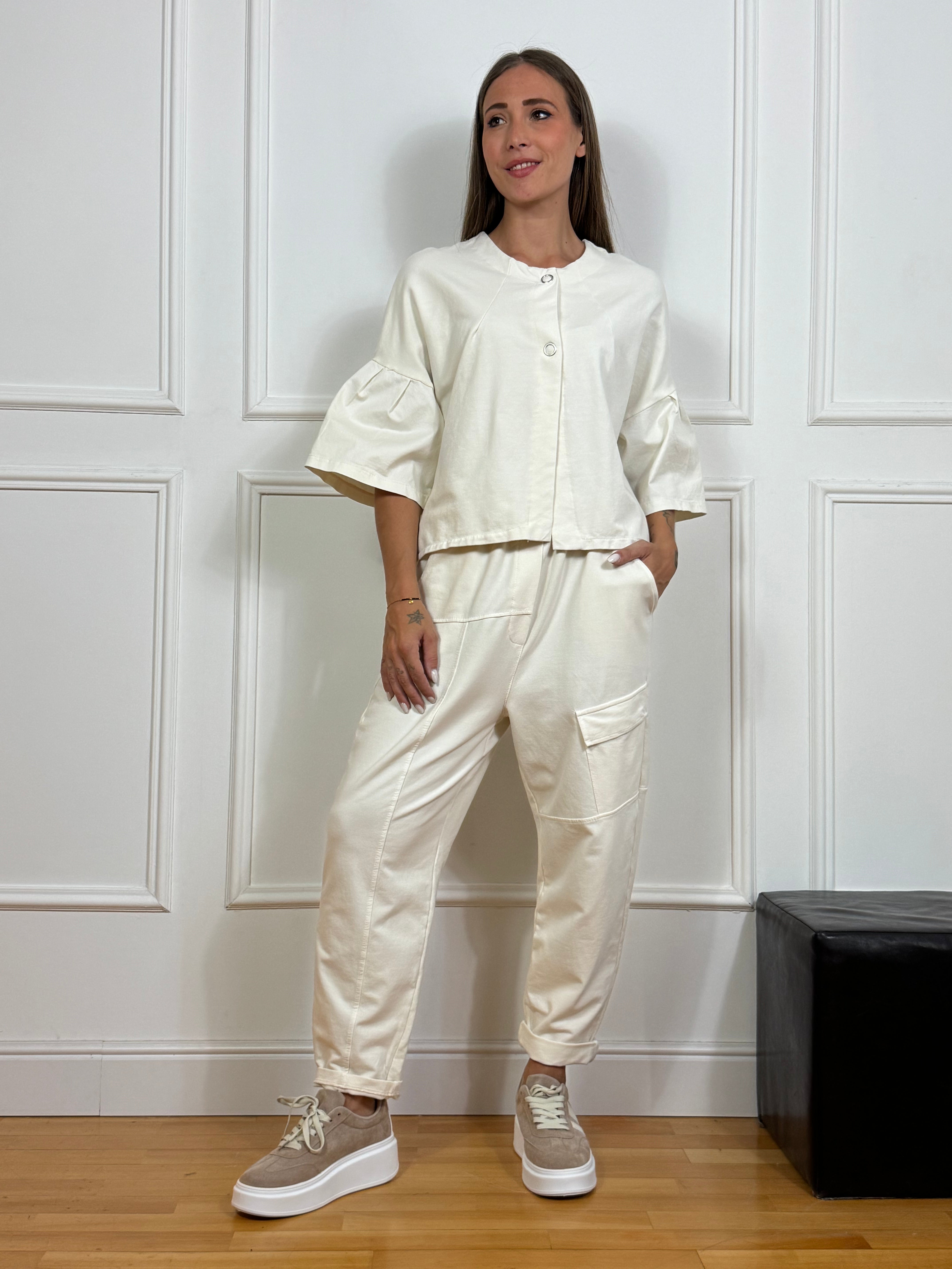 Pantalone in felpa garzata Victoria ILMH CARGO