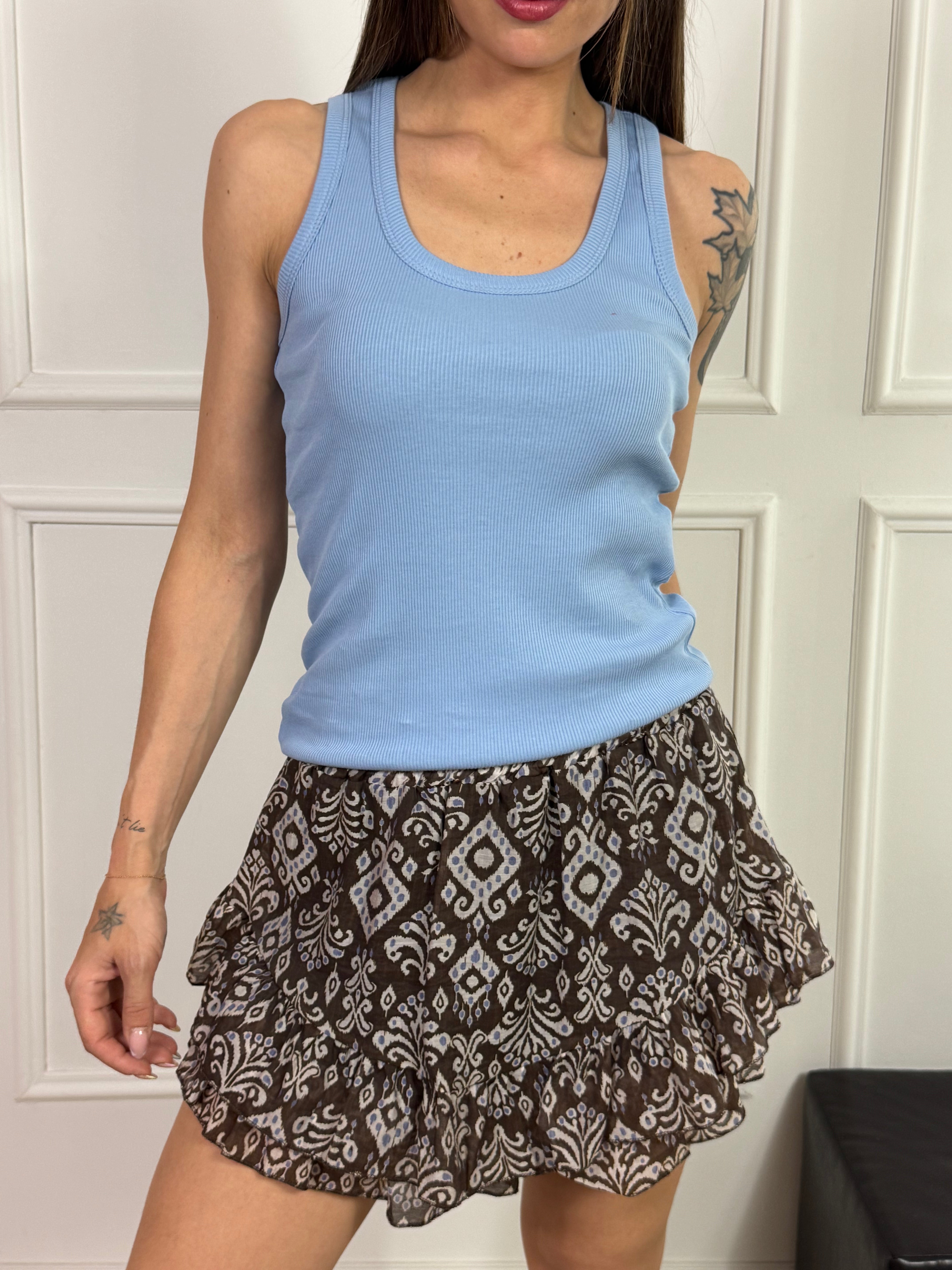 GONNA SHORTS Susy Mix FANTASIA MARRONE - PERVINCA