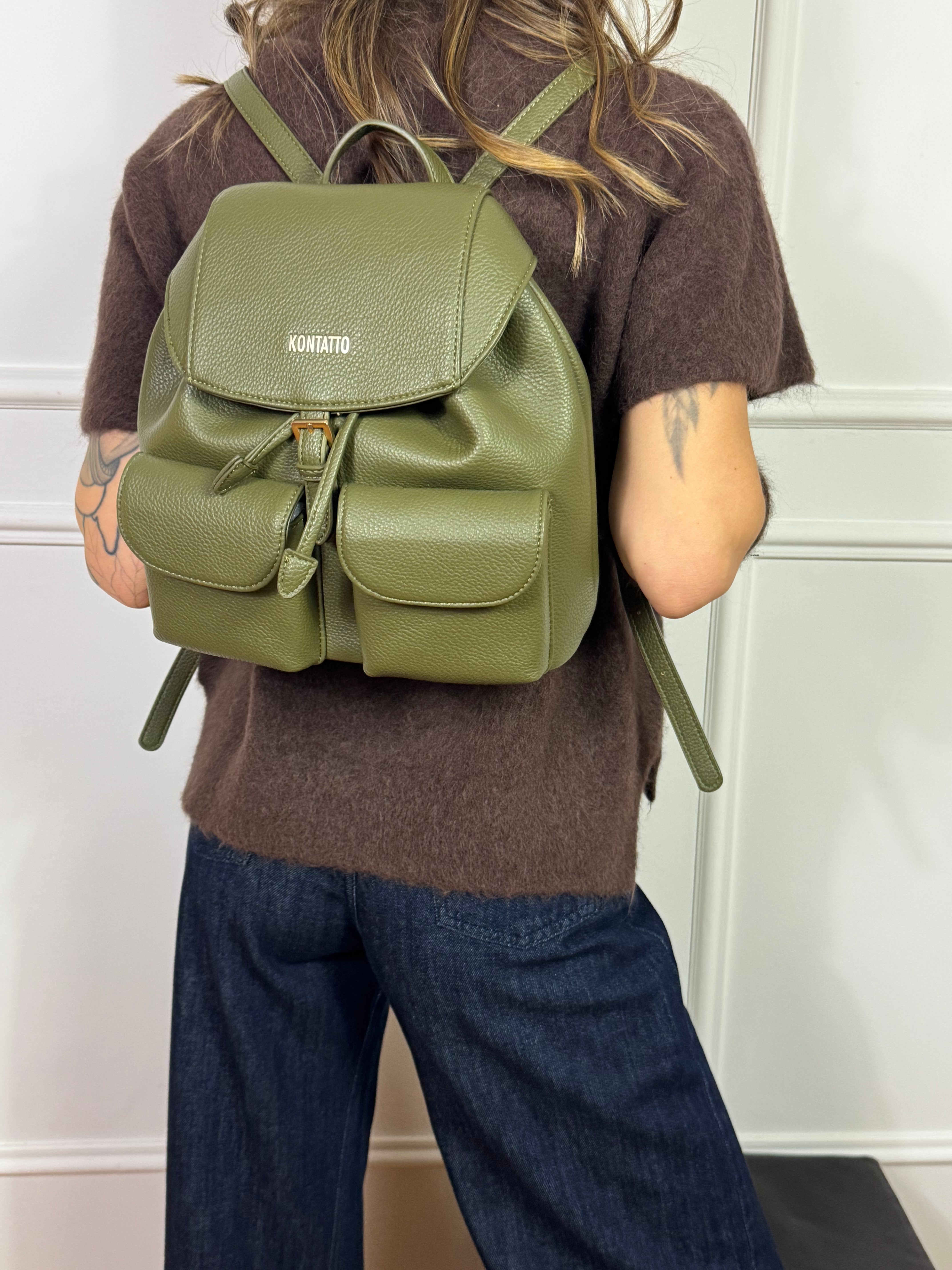 Zaino in ecopelle Kontatto CARGO