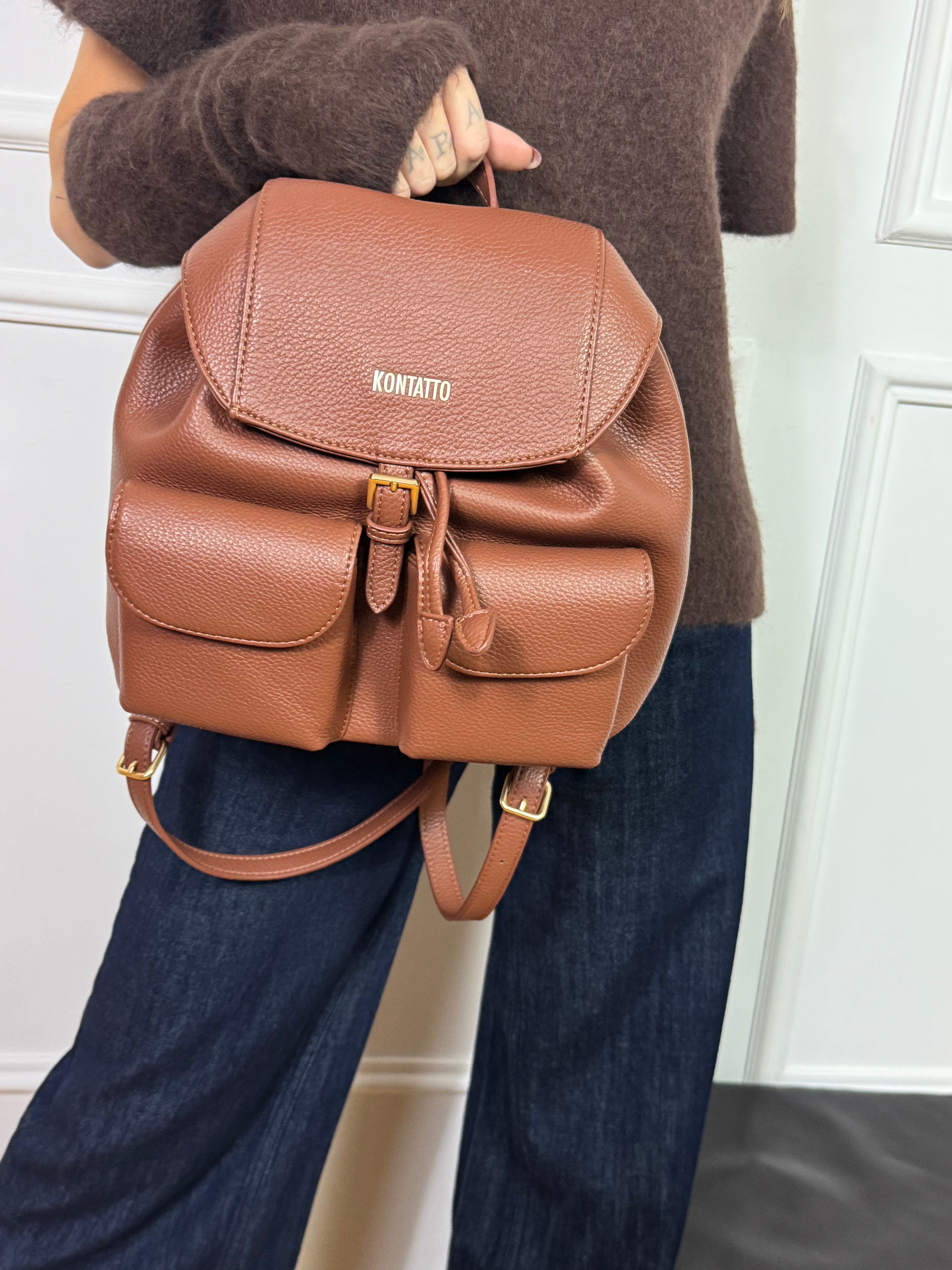 Zaino in ecopelle Kontatto CARGO