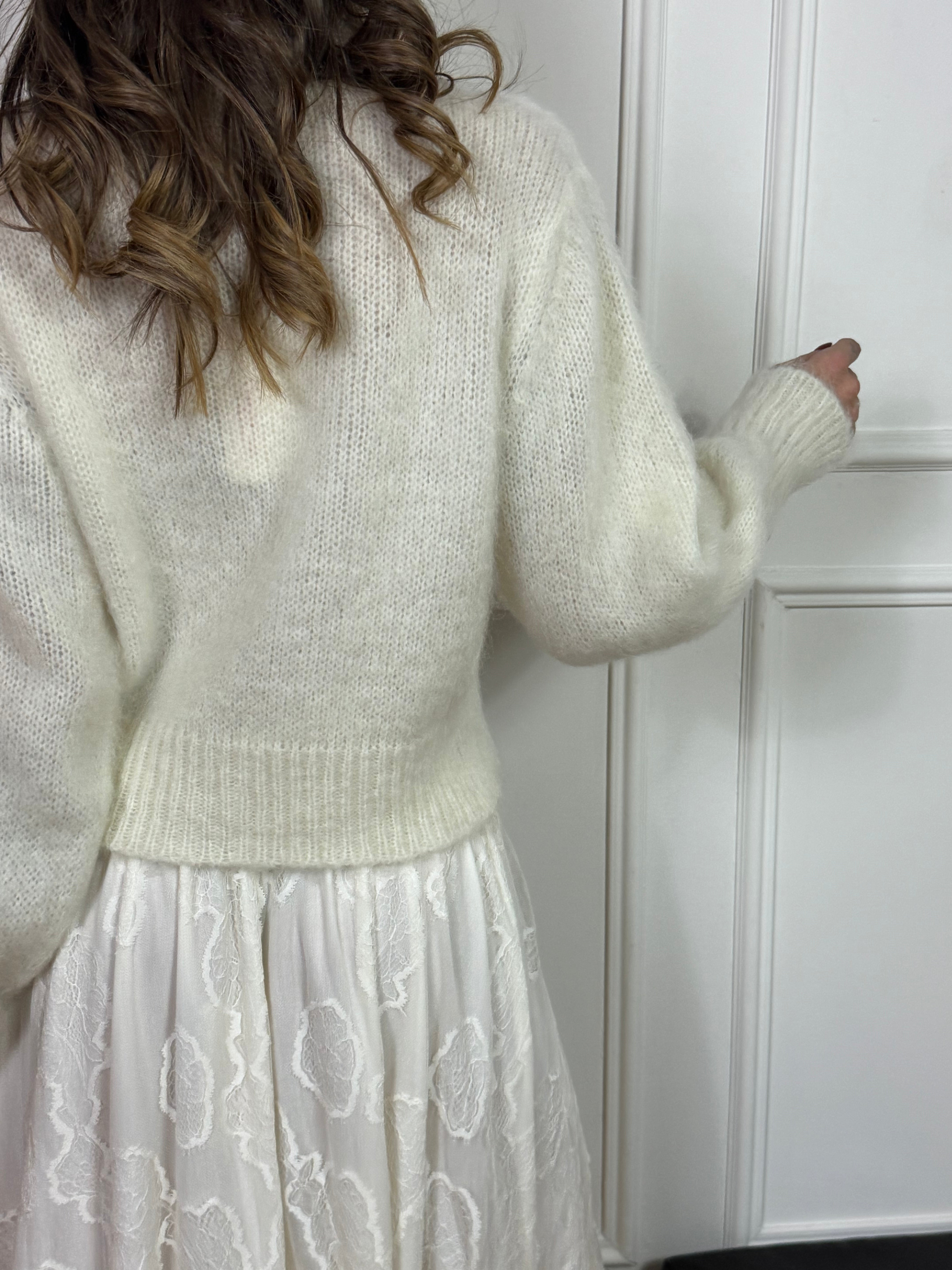 CARDIGAN CON BOTTONI misto mohair Kontatto