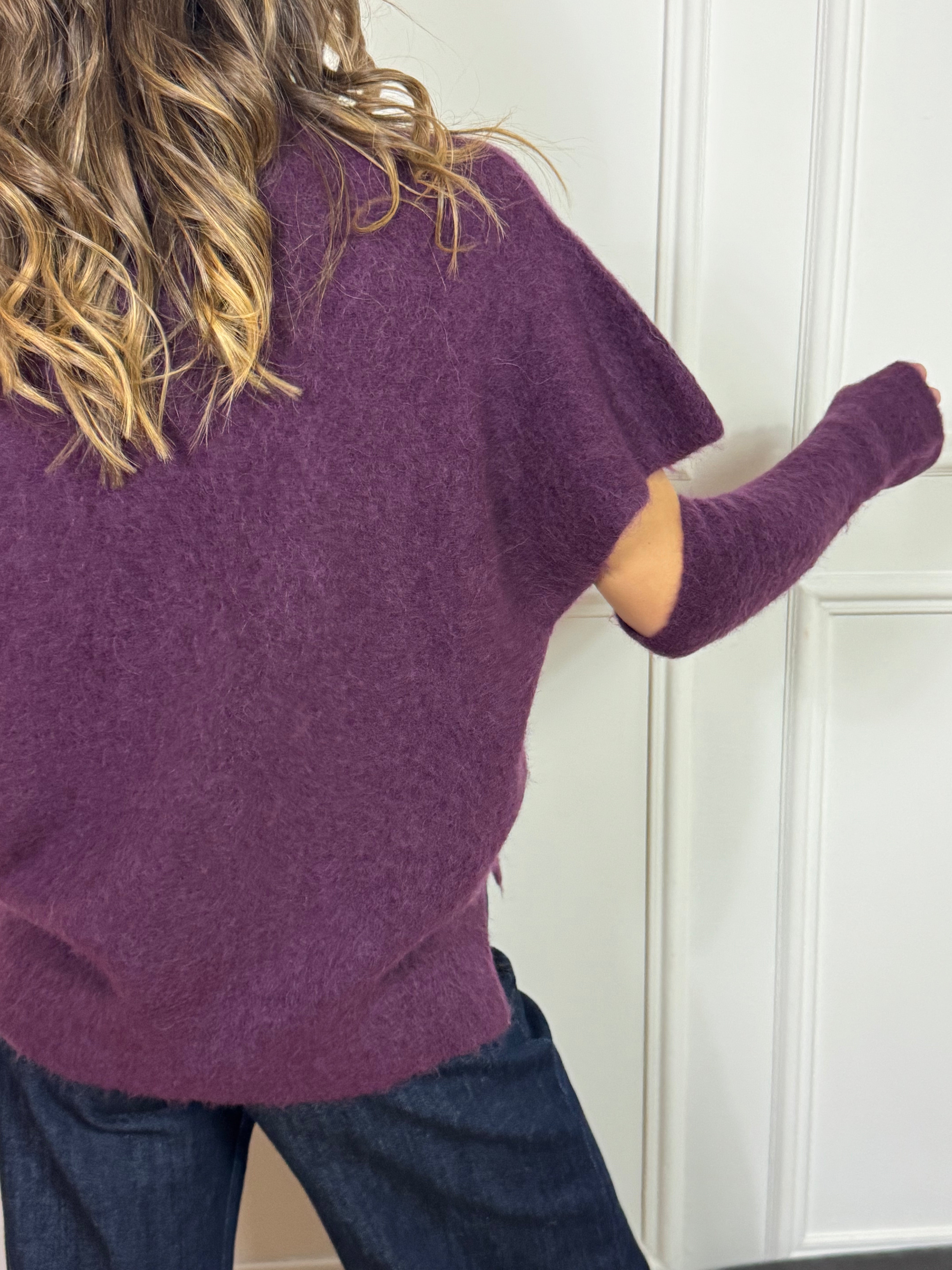 Gilet over / maglia manica accennata misto lana Kontatto