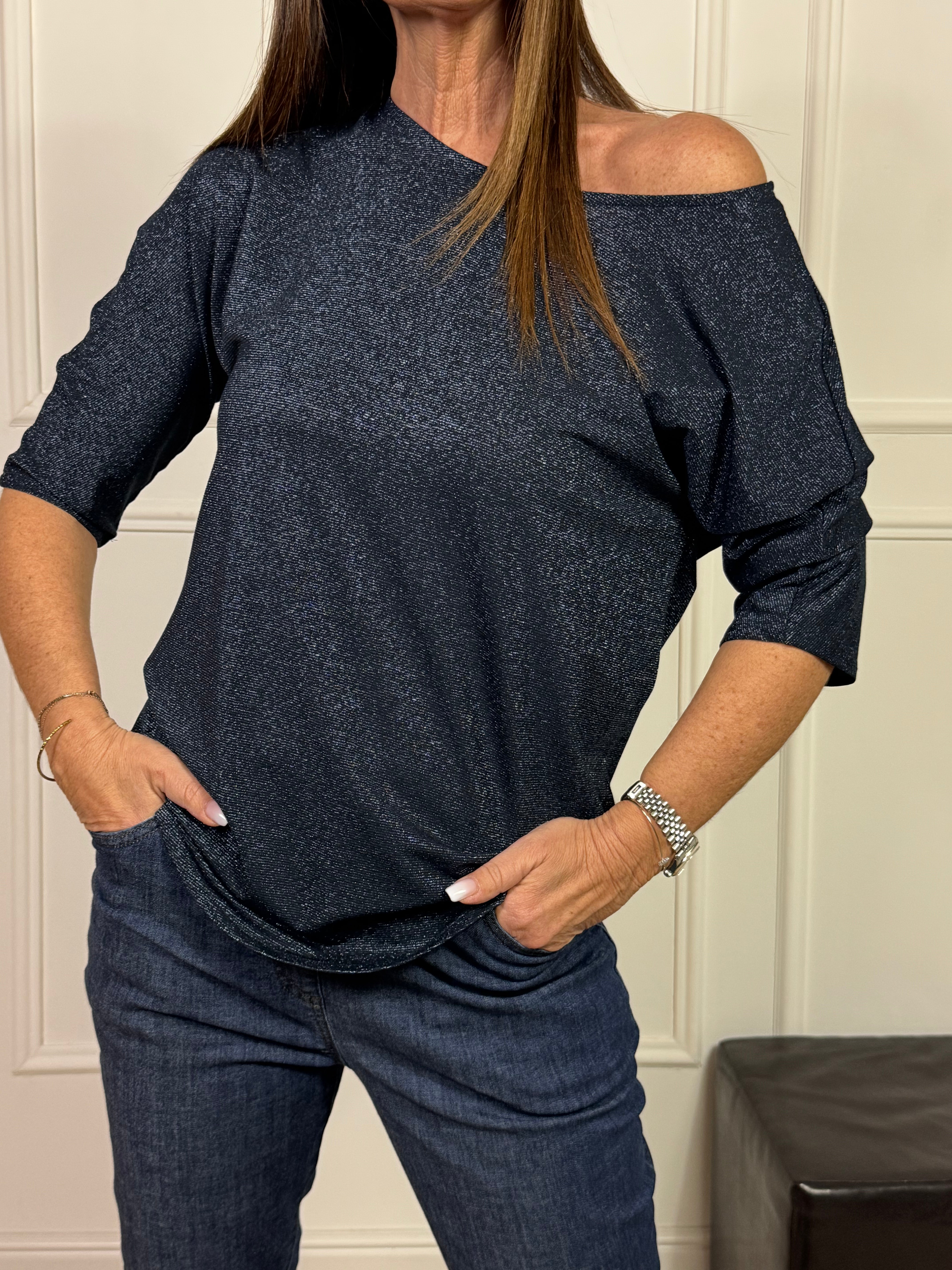 Maglia in LUREX MANICA TRE QUARTI Ragno ART. DS38TX