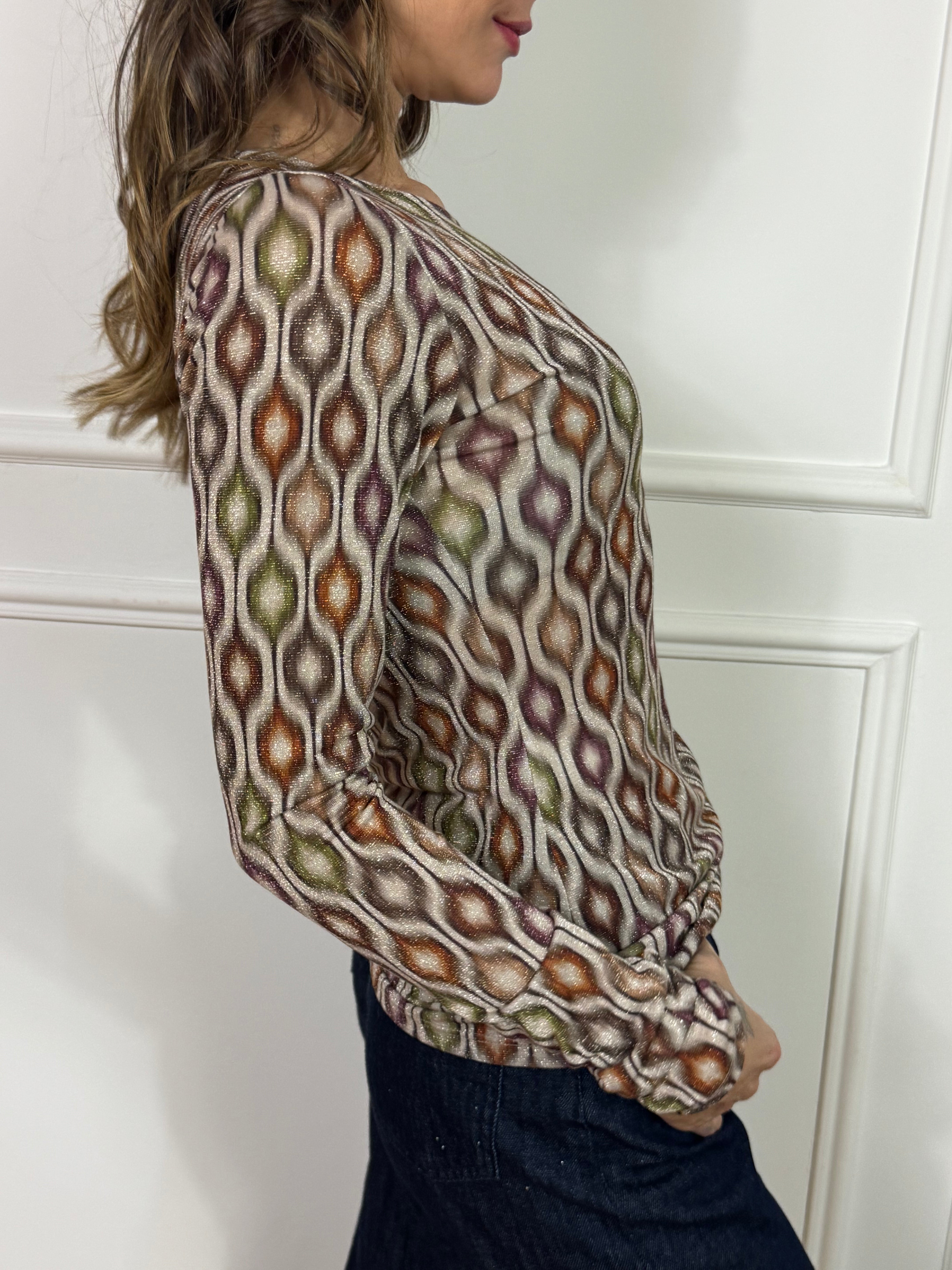 MAGLIA Kontatto in LUREX fantasia OPTICAL