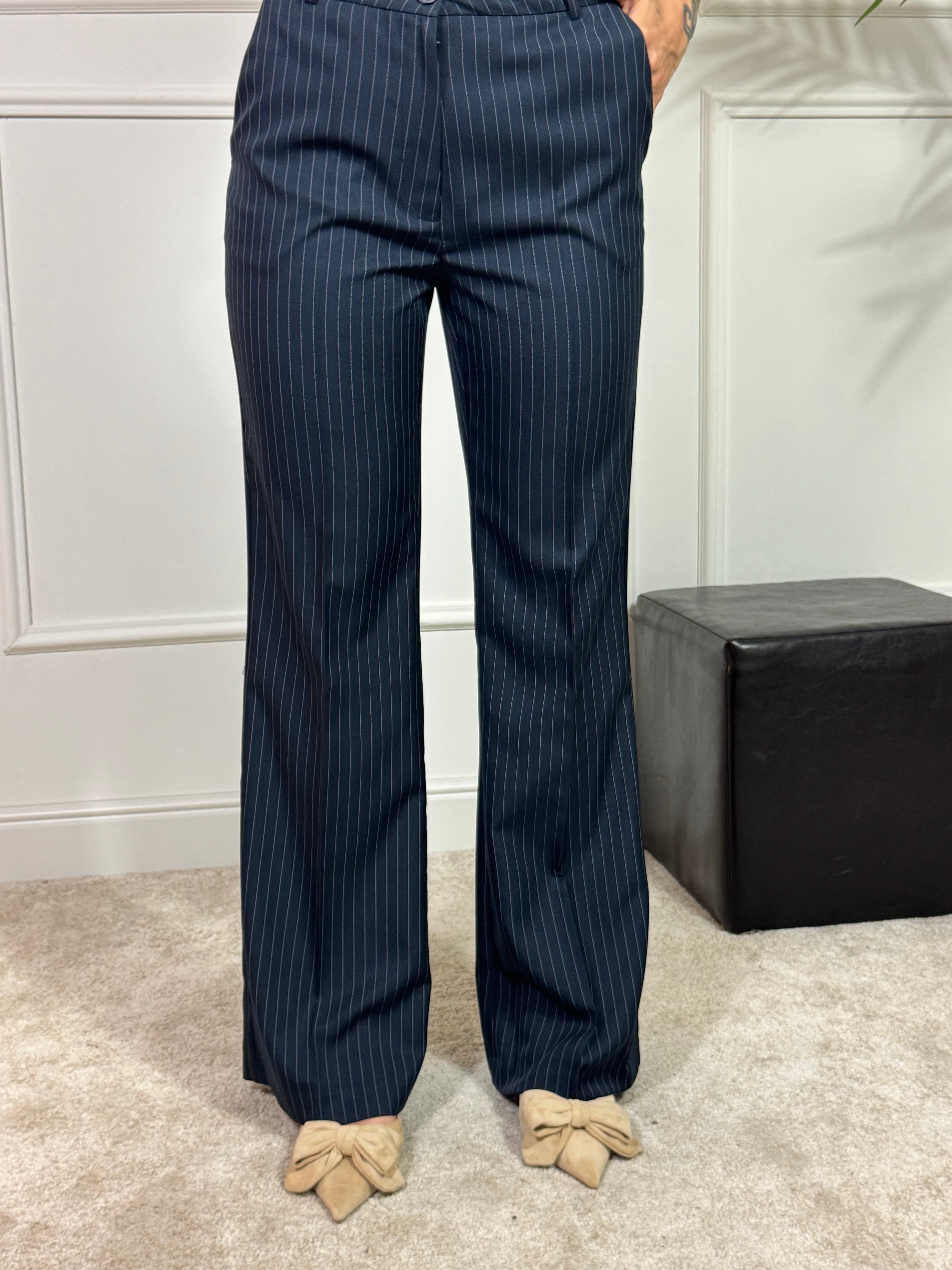 Pantalone FLARED You Decide GESSATO BLU NOTTE