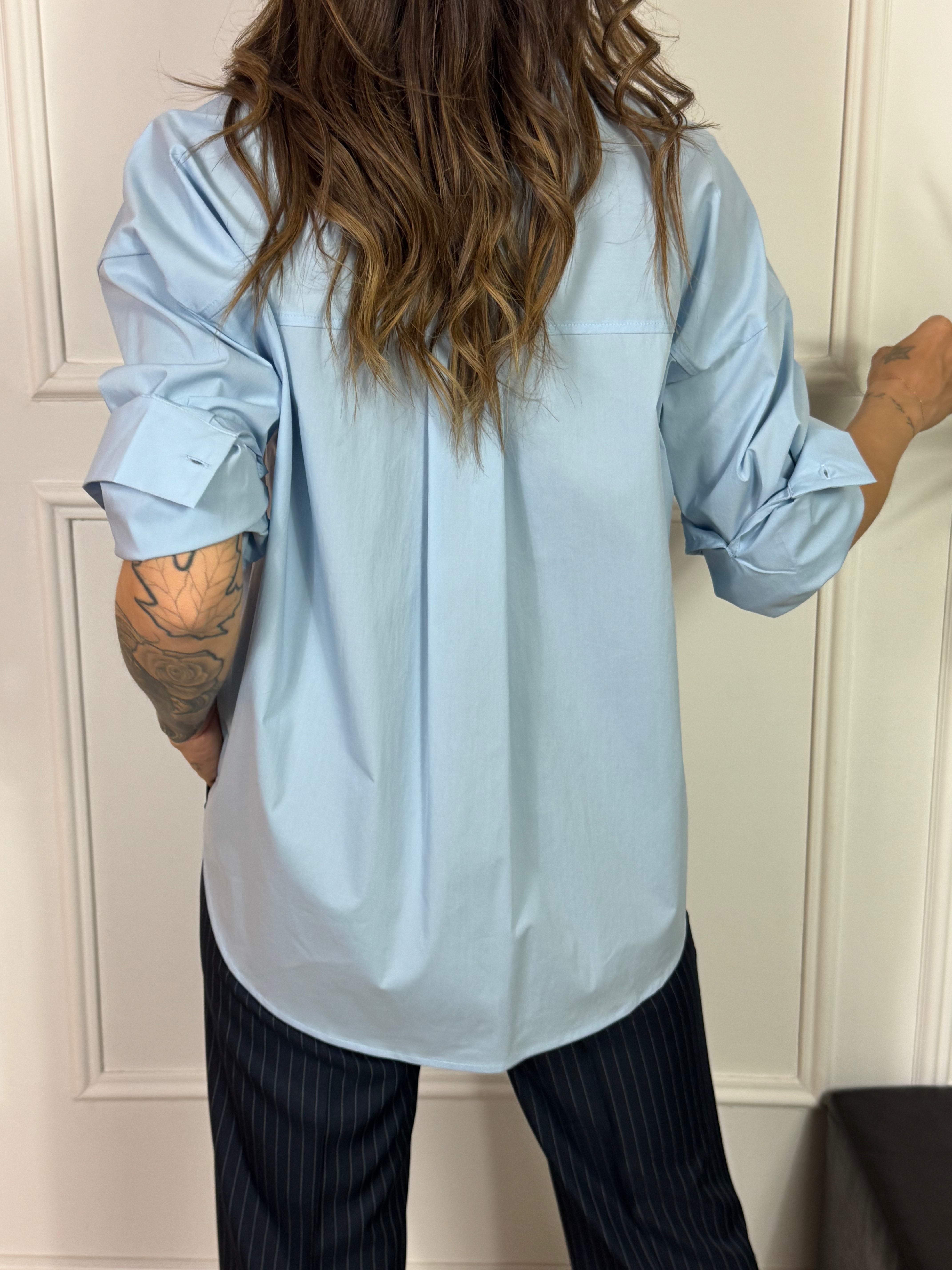 Camicia con colletto in cotone popeline You Decide OVER