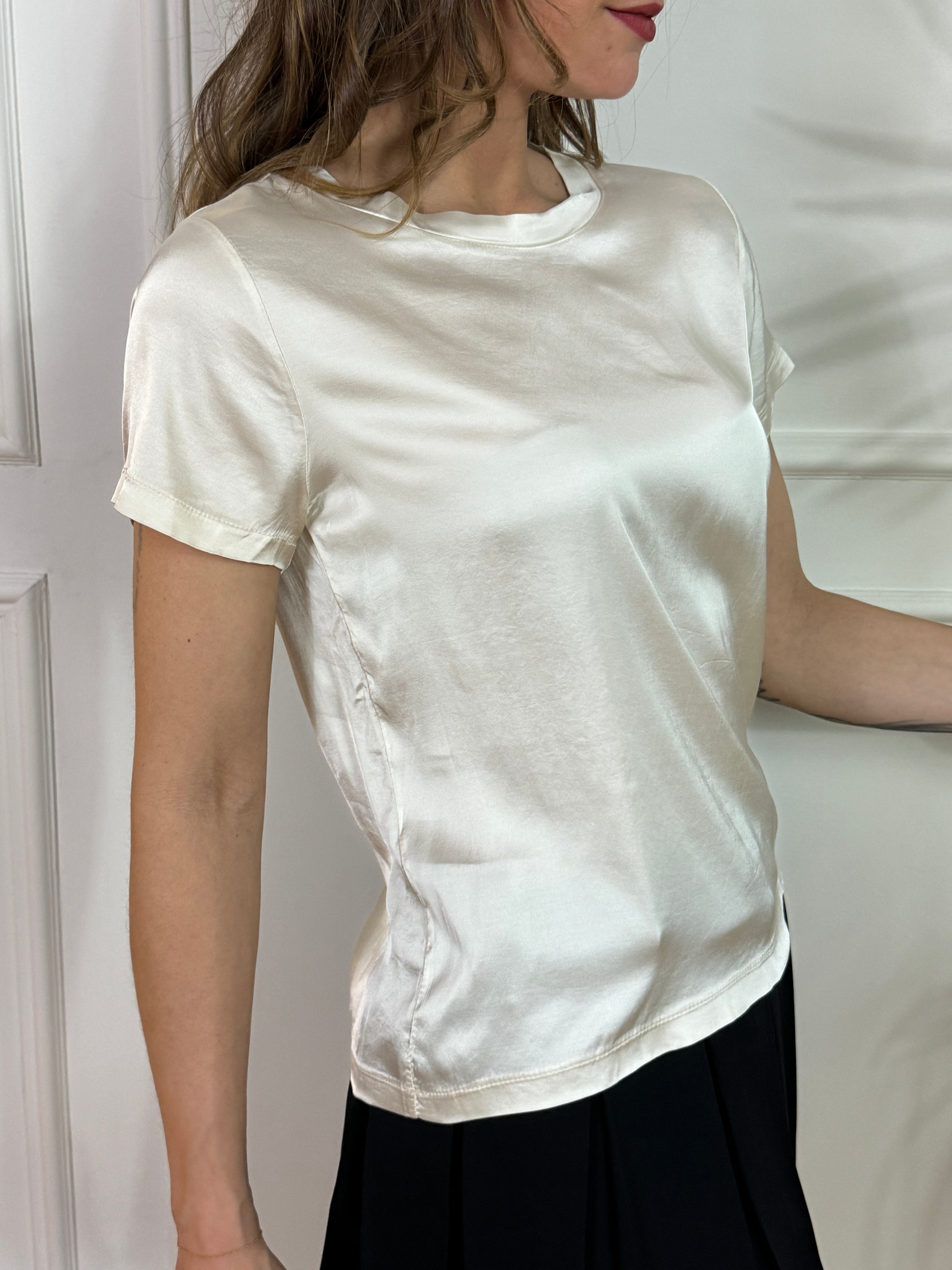 Maglia blusa a MANICA CORTA IN RASO Susy Mix