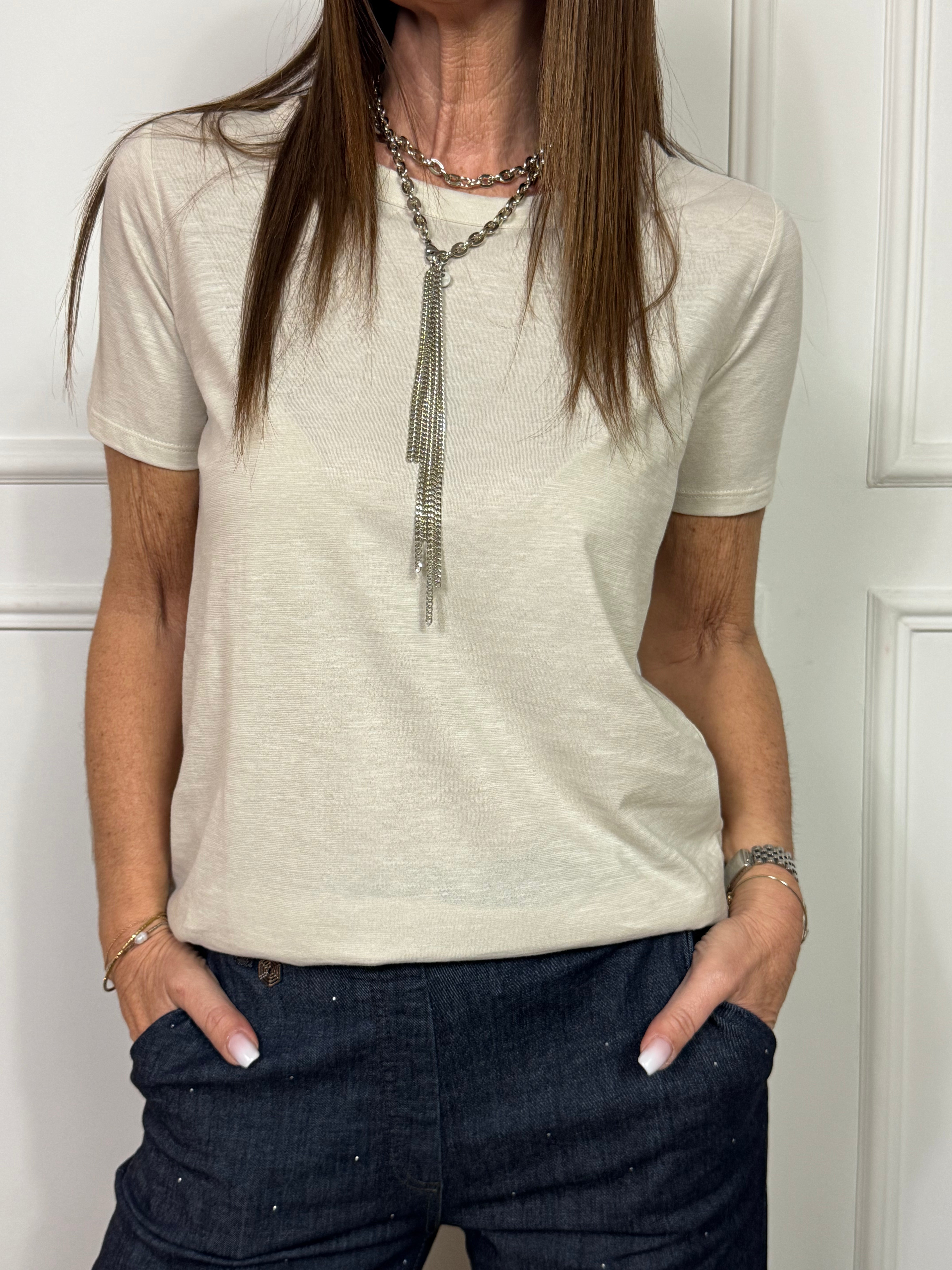 T-SHIRT GIROCOLLO SOFT FIT Ragno ART. DN36T7