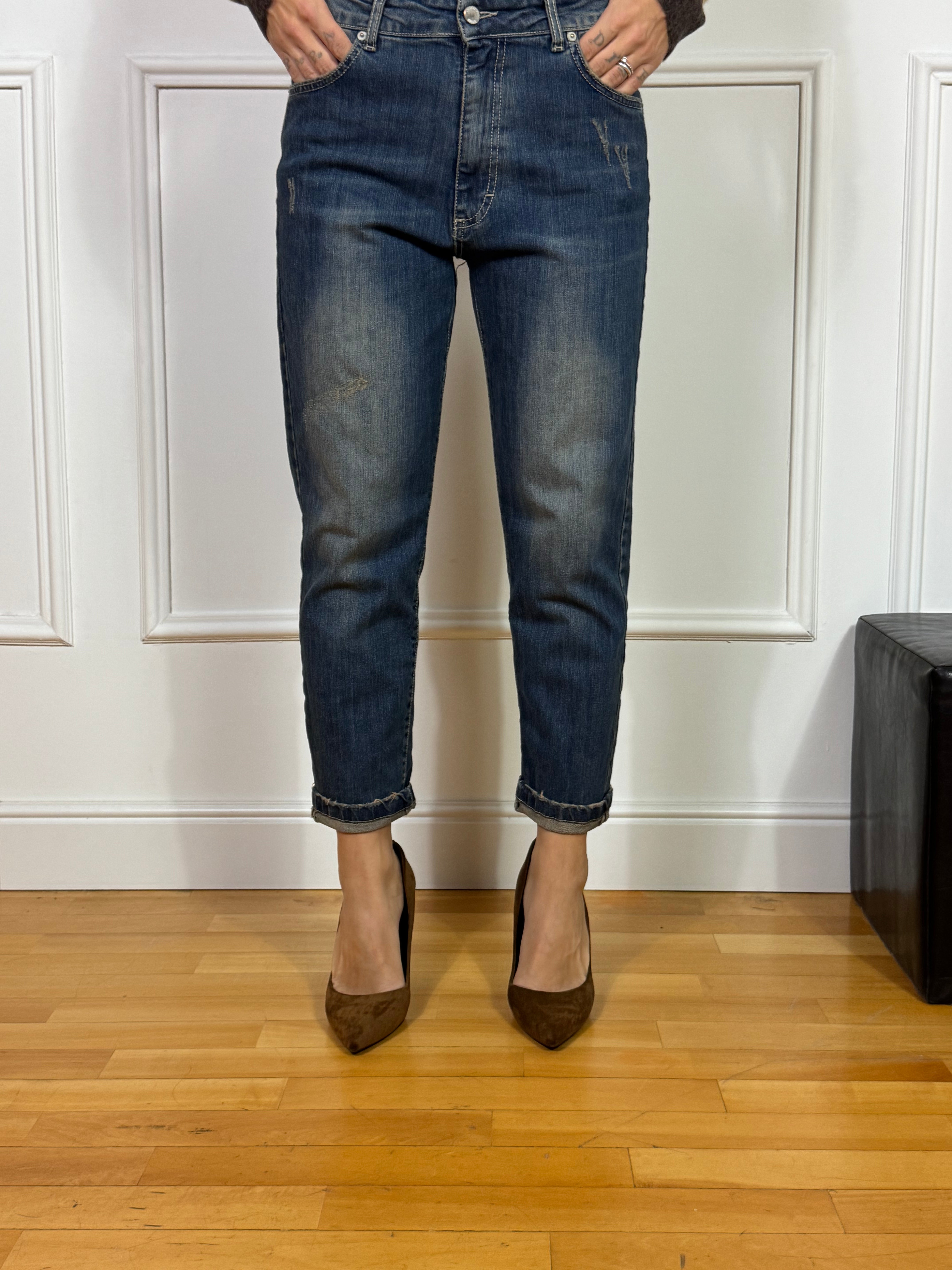 Jeans STRETTO  PHILIA LOFT - lavaggio SABBIATO VINTAGE