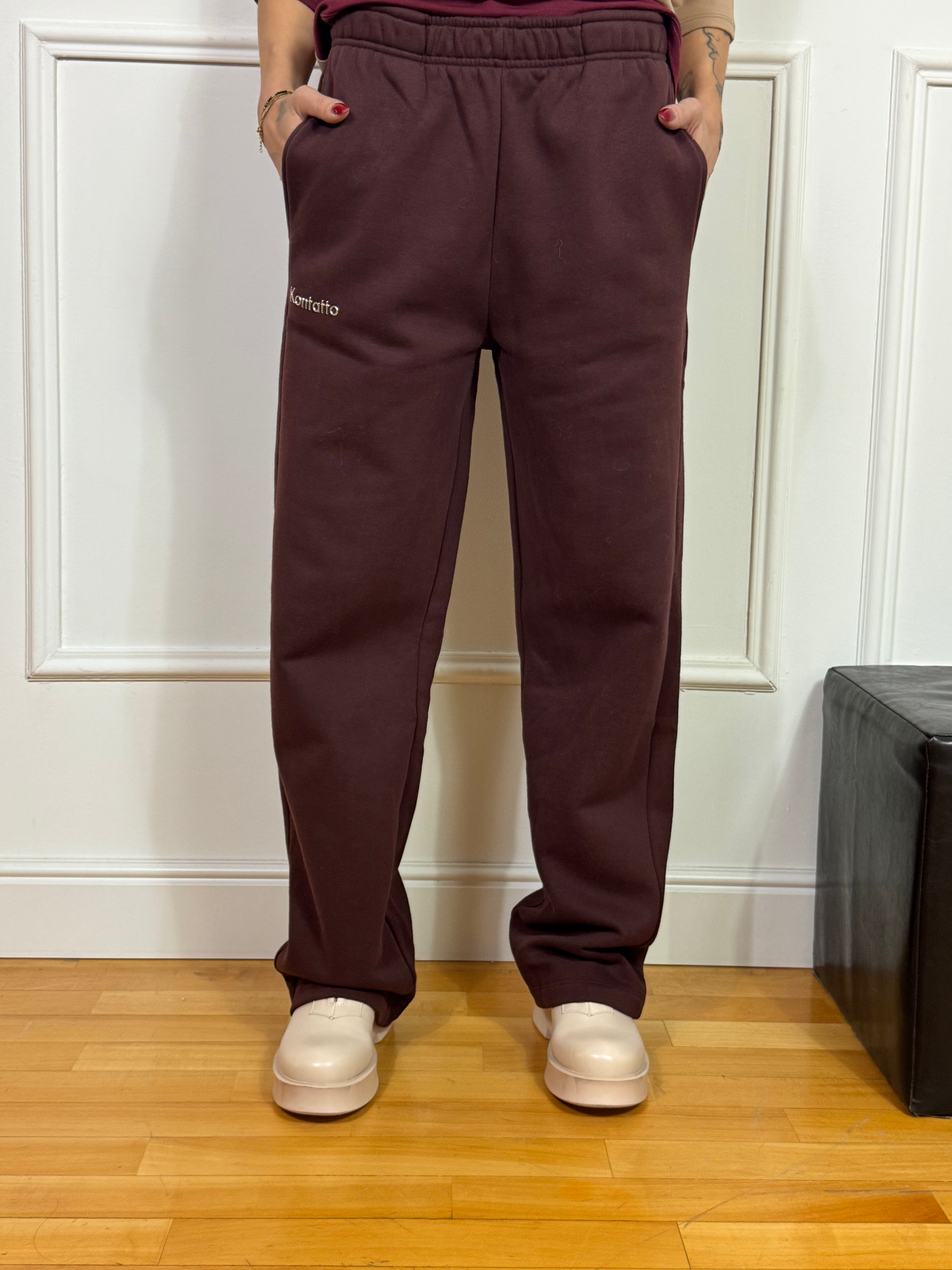 Pantalone tuta gamba dritta Kontatto