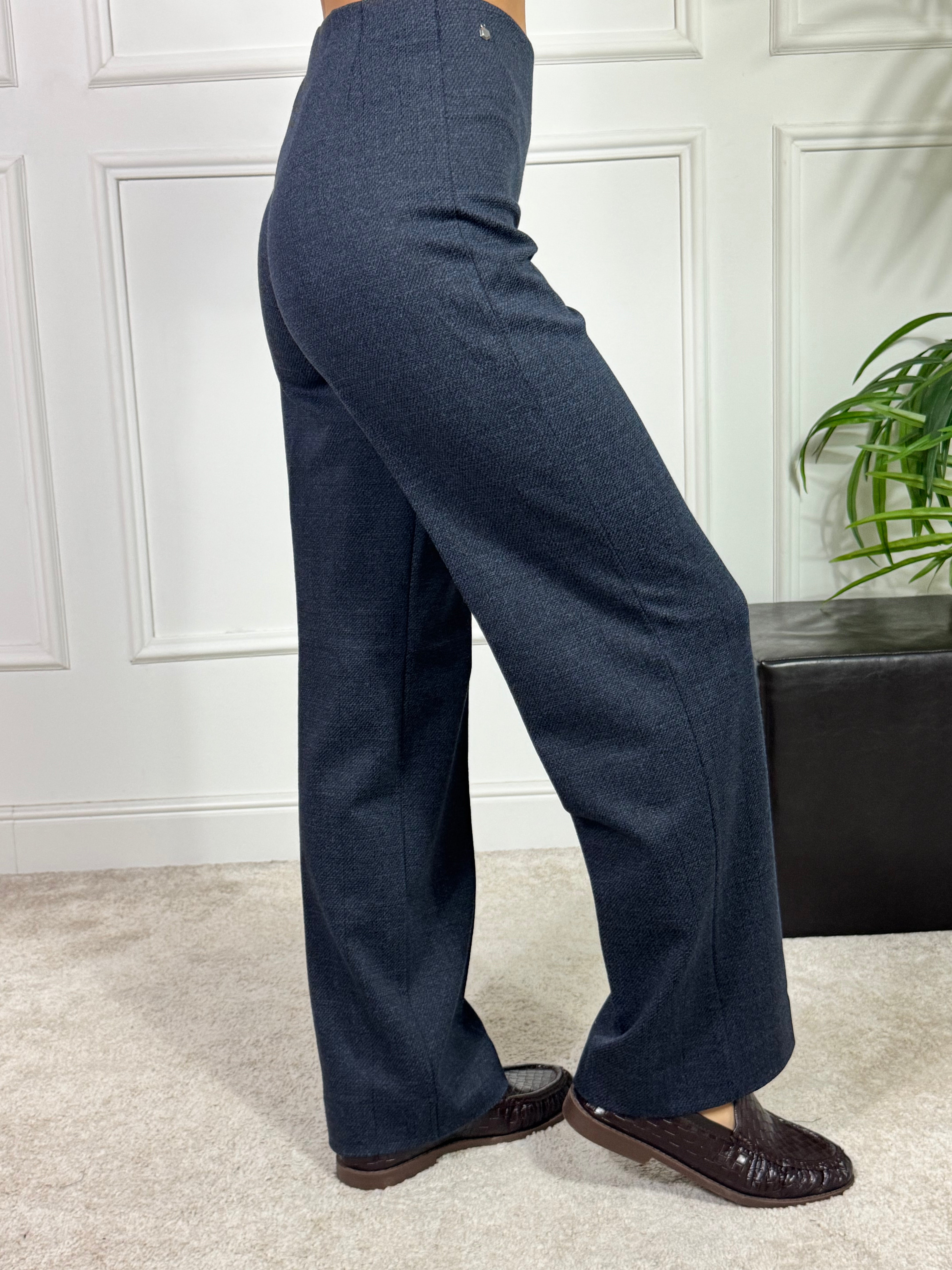 PANTALONE WIDE Ragno JACQUARD TEXTURE MELANGE