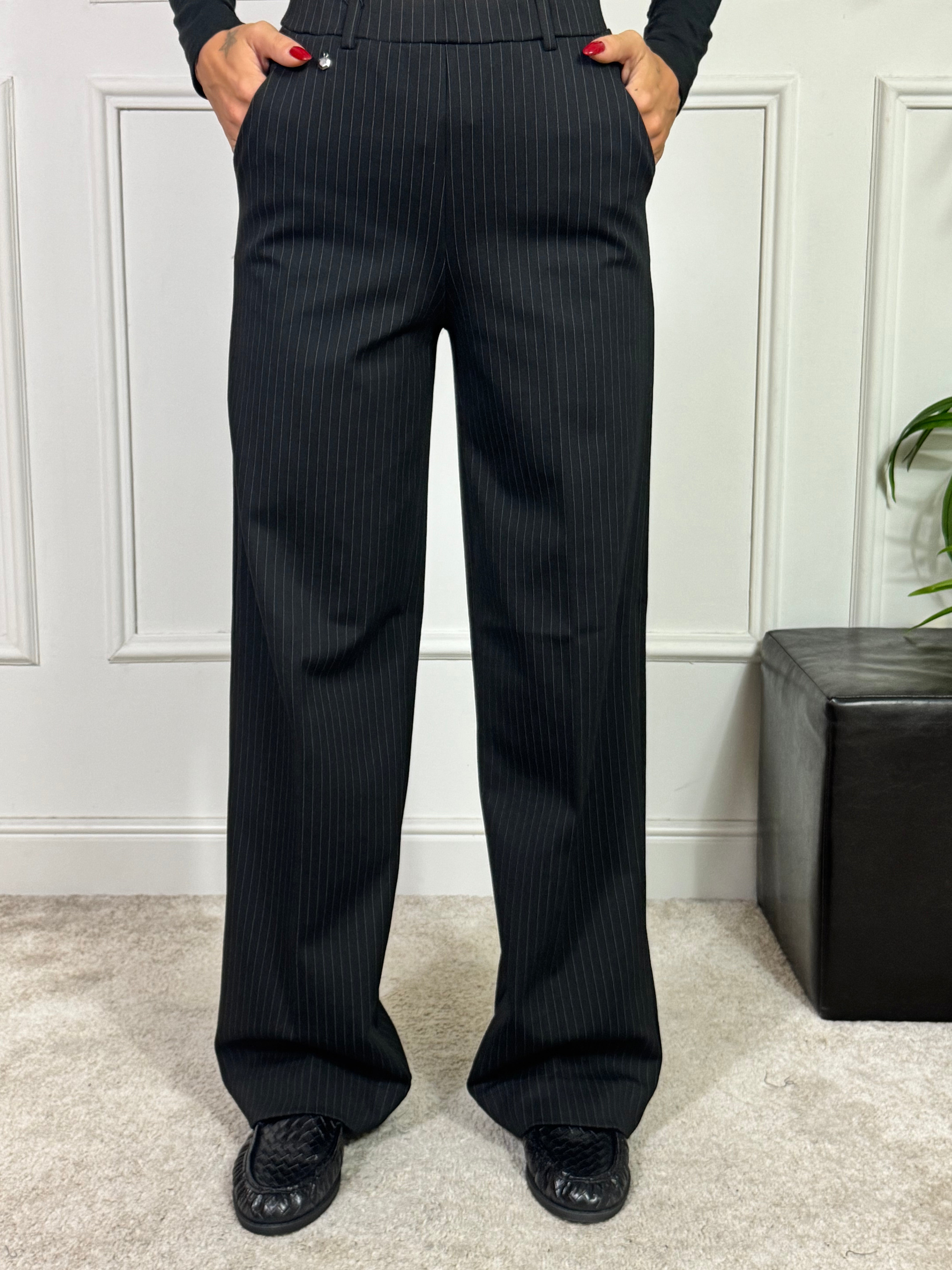 PANTALONE PALAZZO Ragno GESSATO