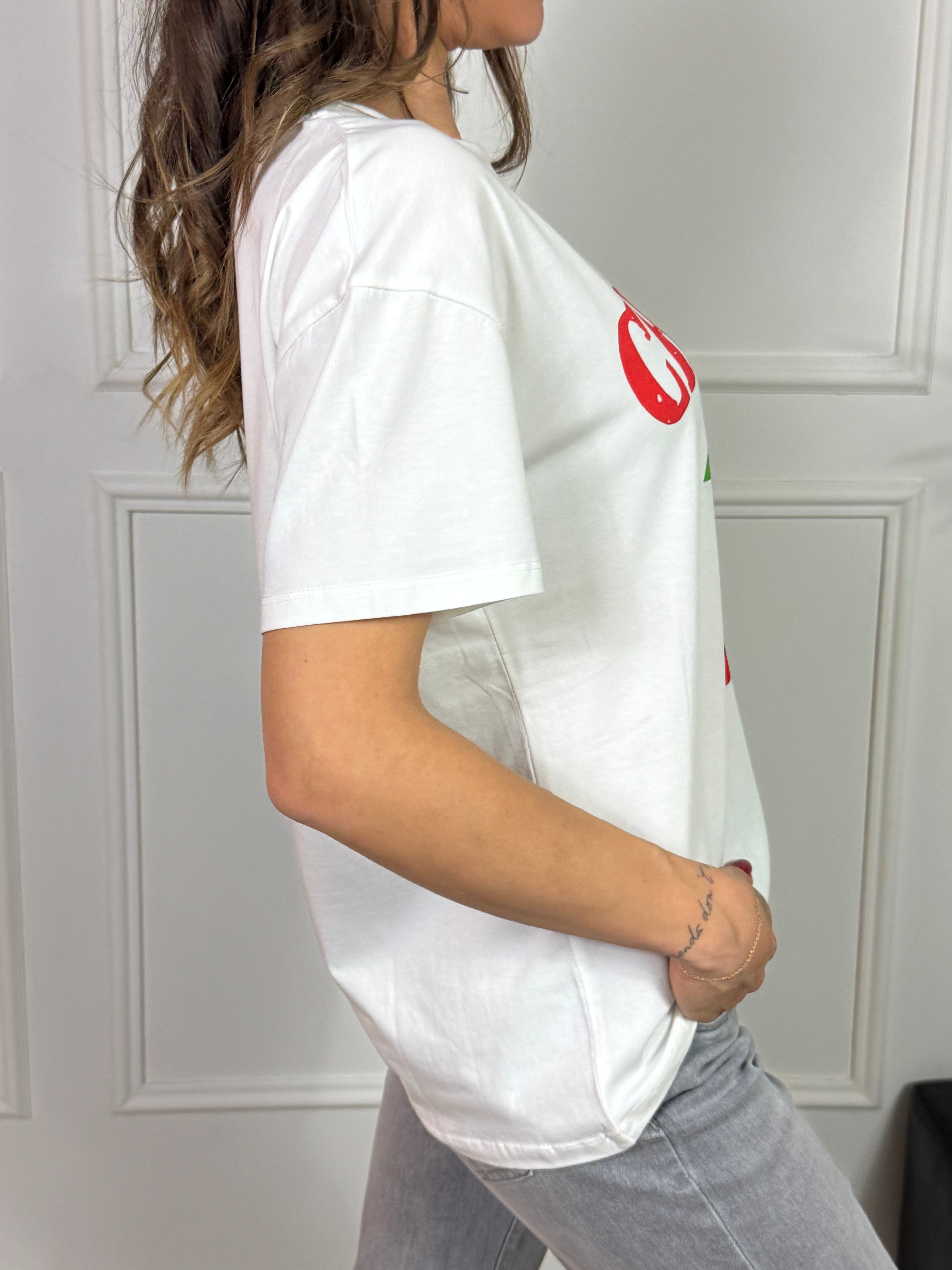 T-shirt con stampa You Decide - CHERRY - CILIEGIE GRANDI