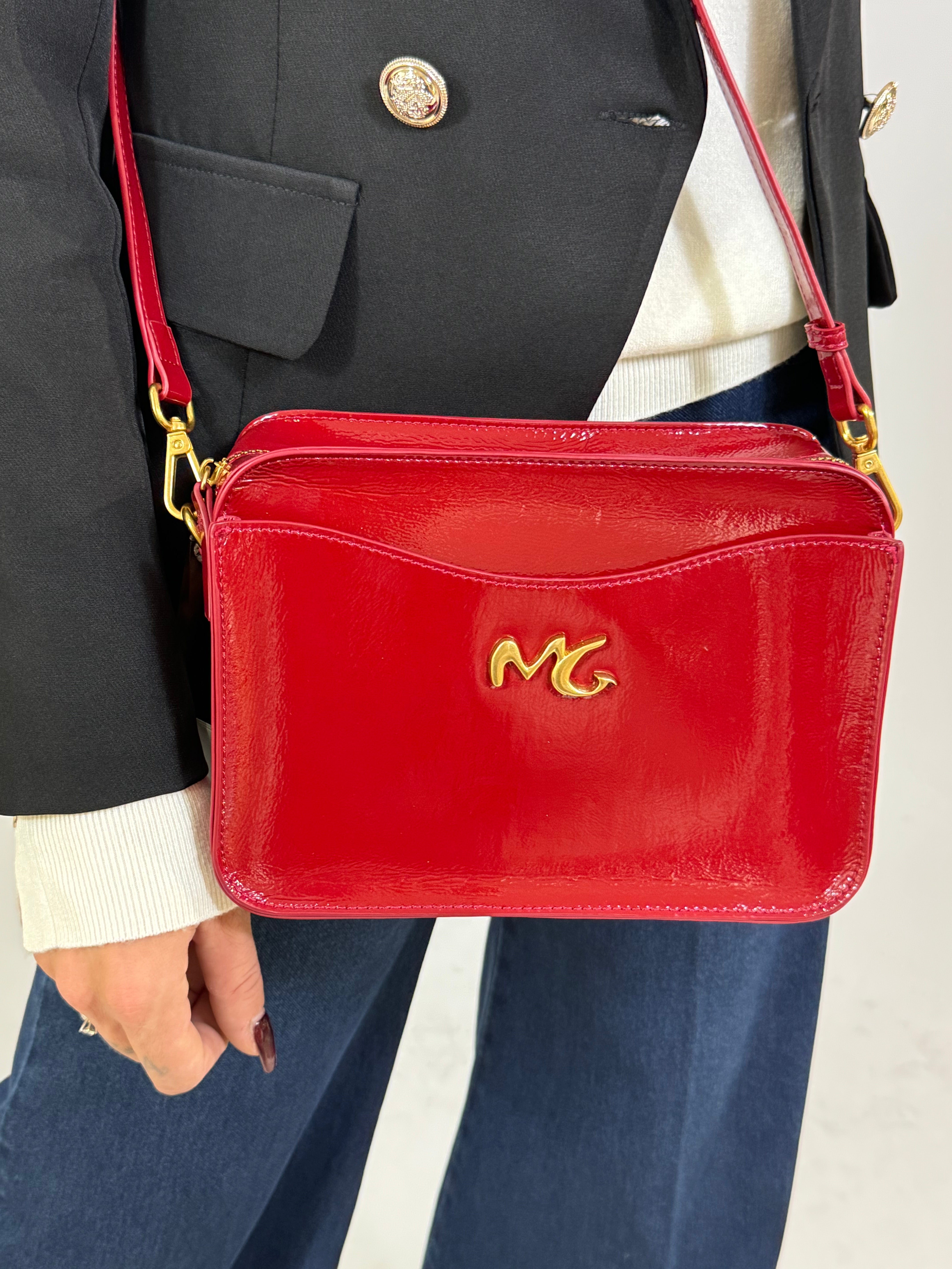 Borsa Manila Grace FLORIDA - TEXTURE VERNICE