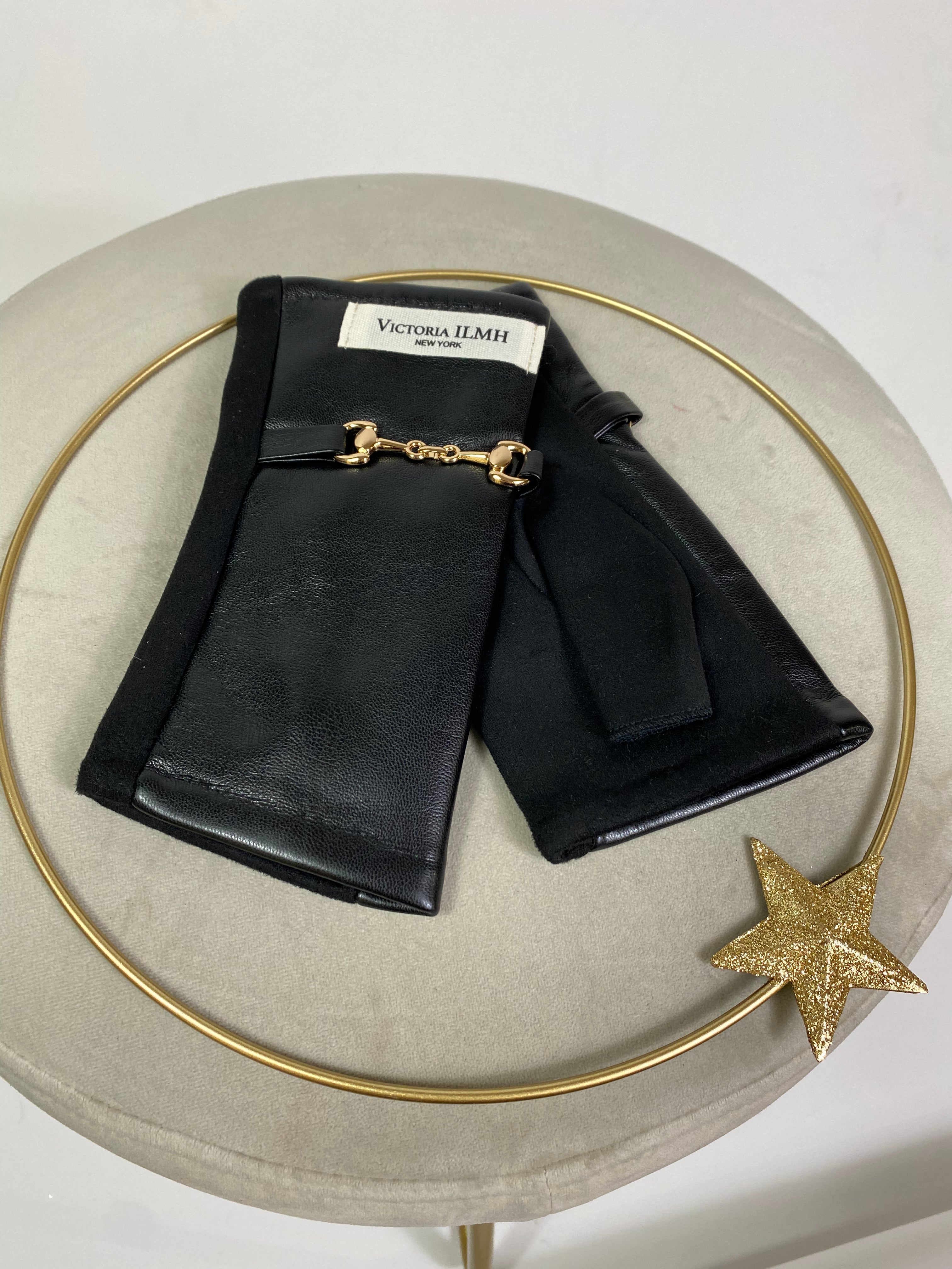 Guanti manopola Victoria ILMH ECOPELLE CON FIBBIETTA