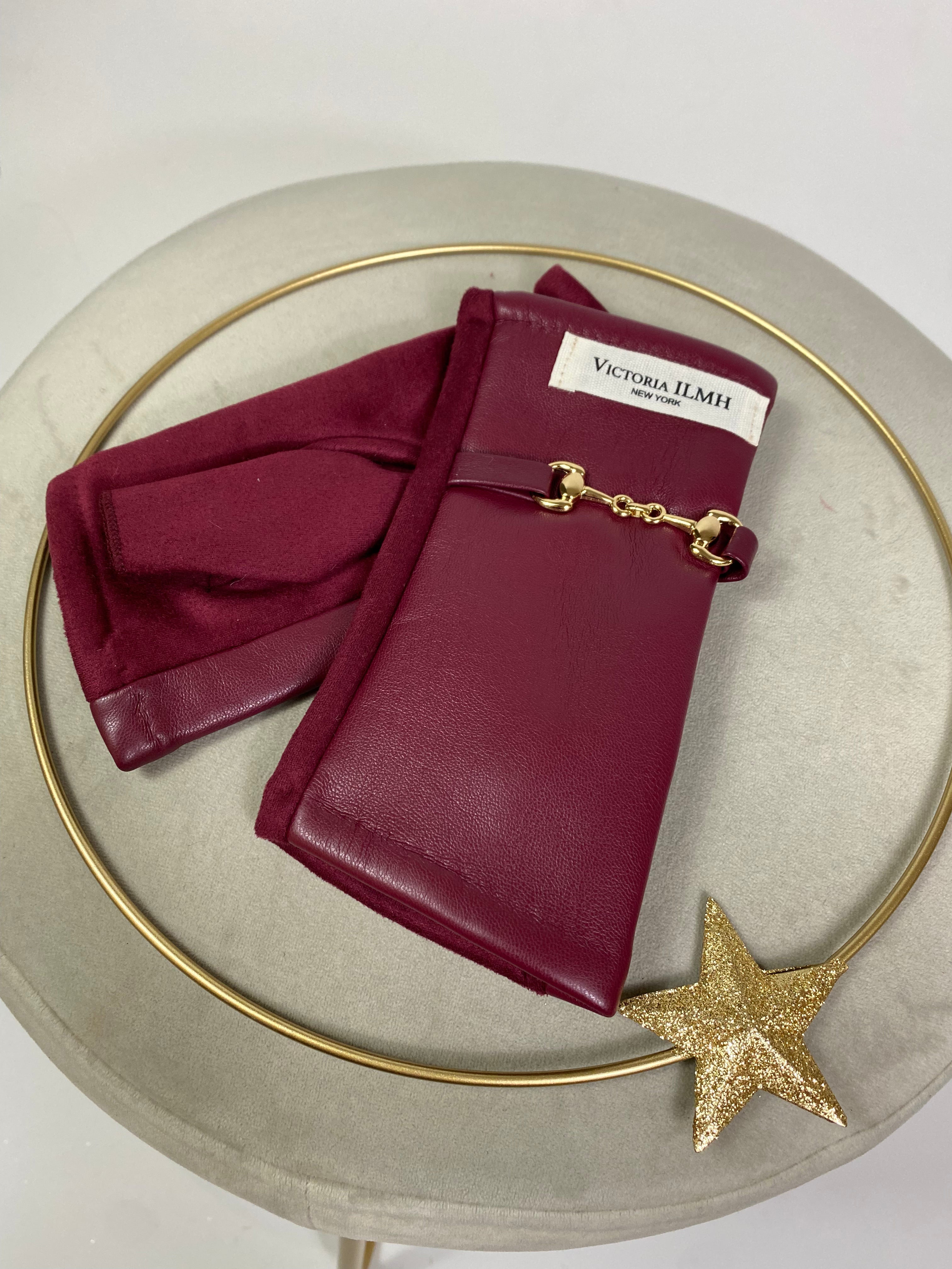 Guanti manopola Victoria ILMH ECOPELLE CON FIBBIETTA