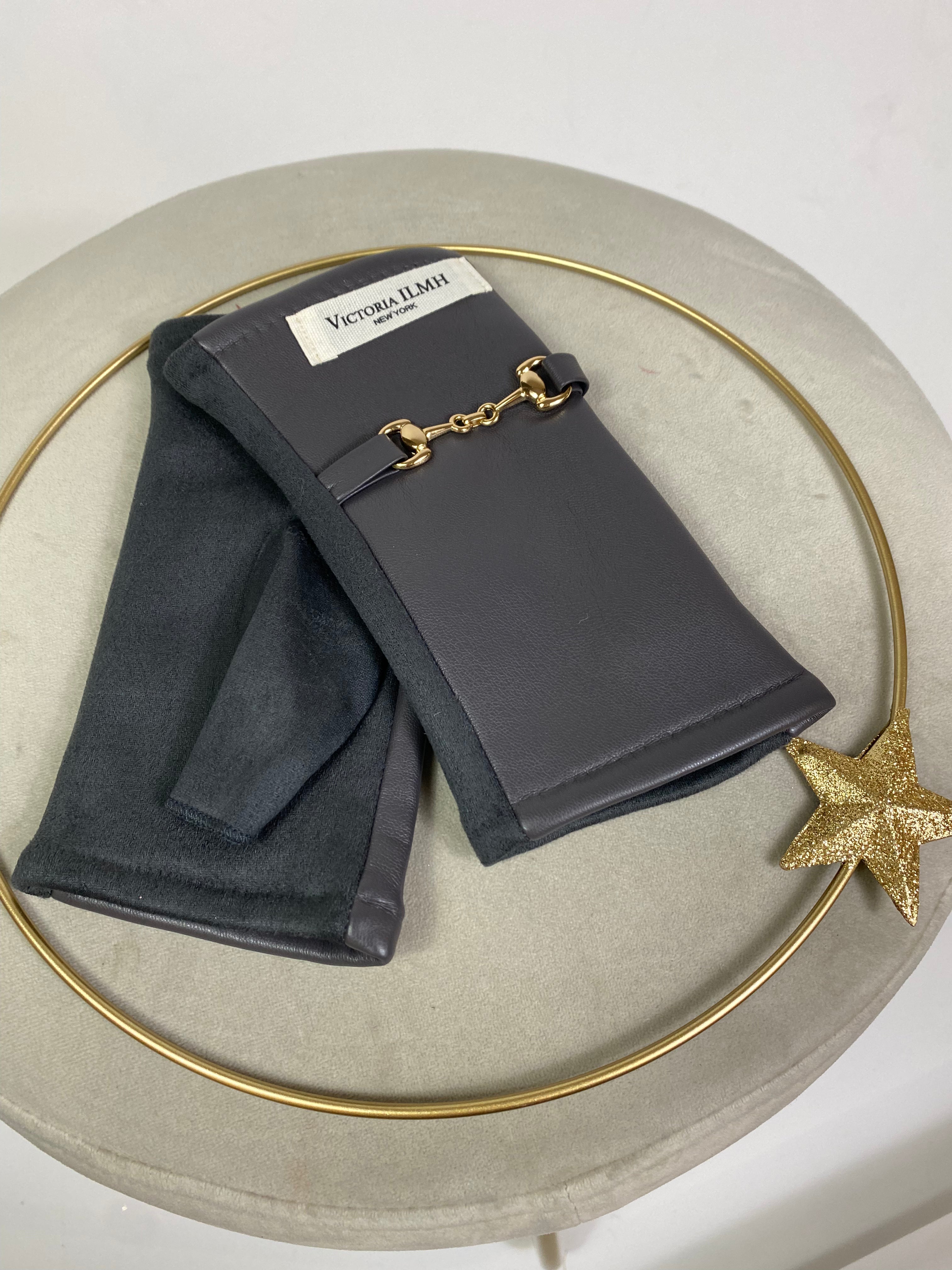 Guanti manopola Victoria ILMH ECOPELLE CON FIBBIETTA