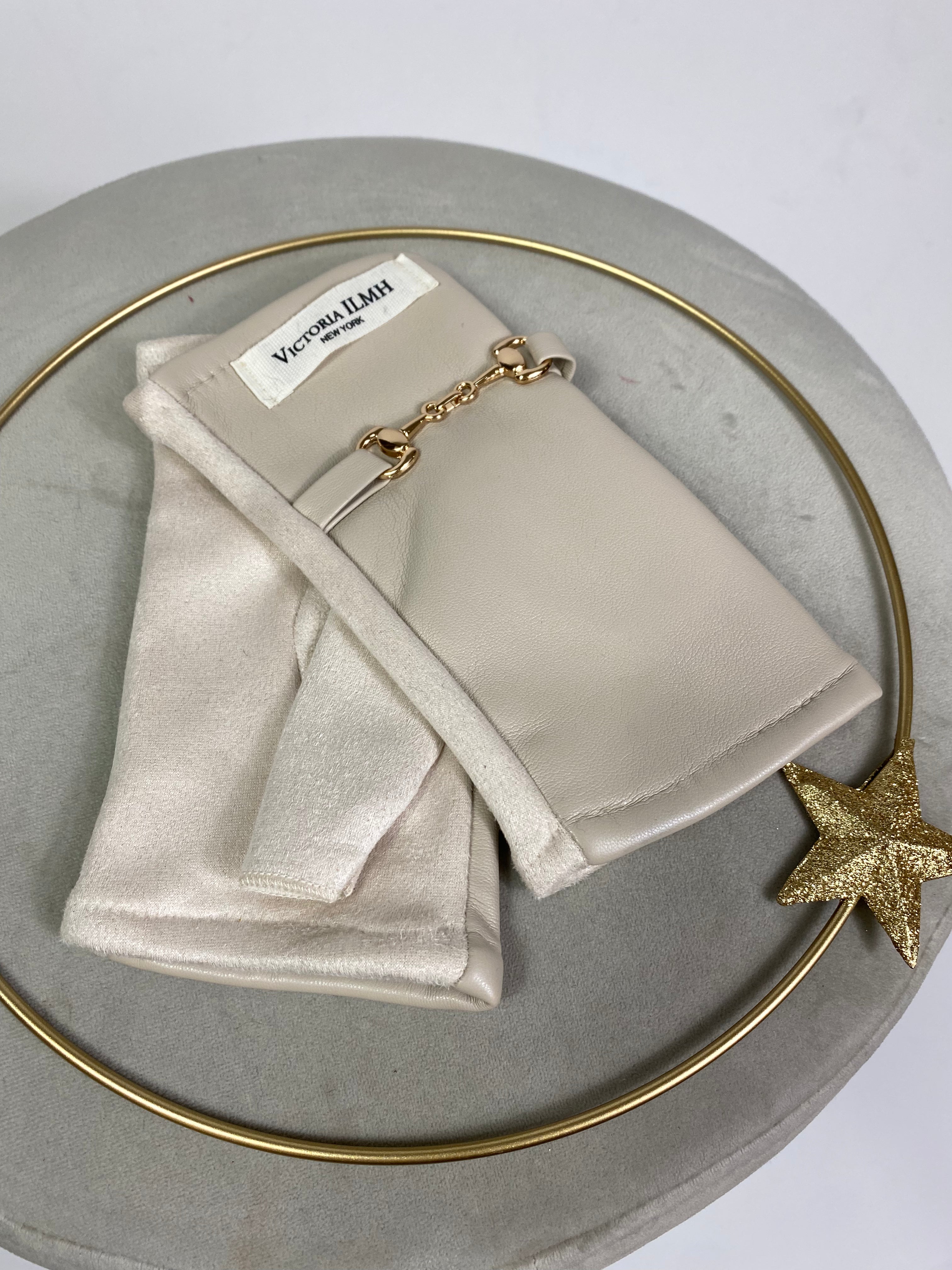 Guanti manopola Victoria ILMH ECOPELLE CON FIBBIETTA