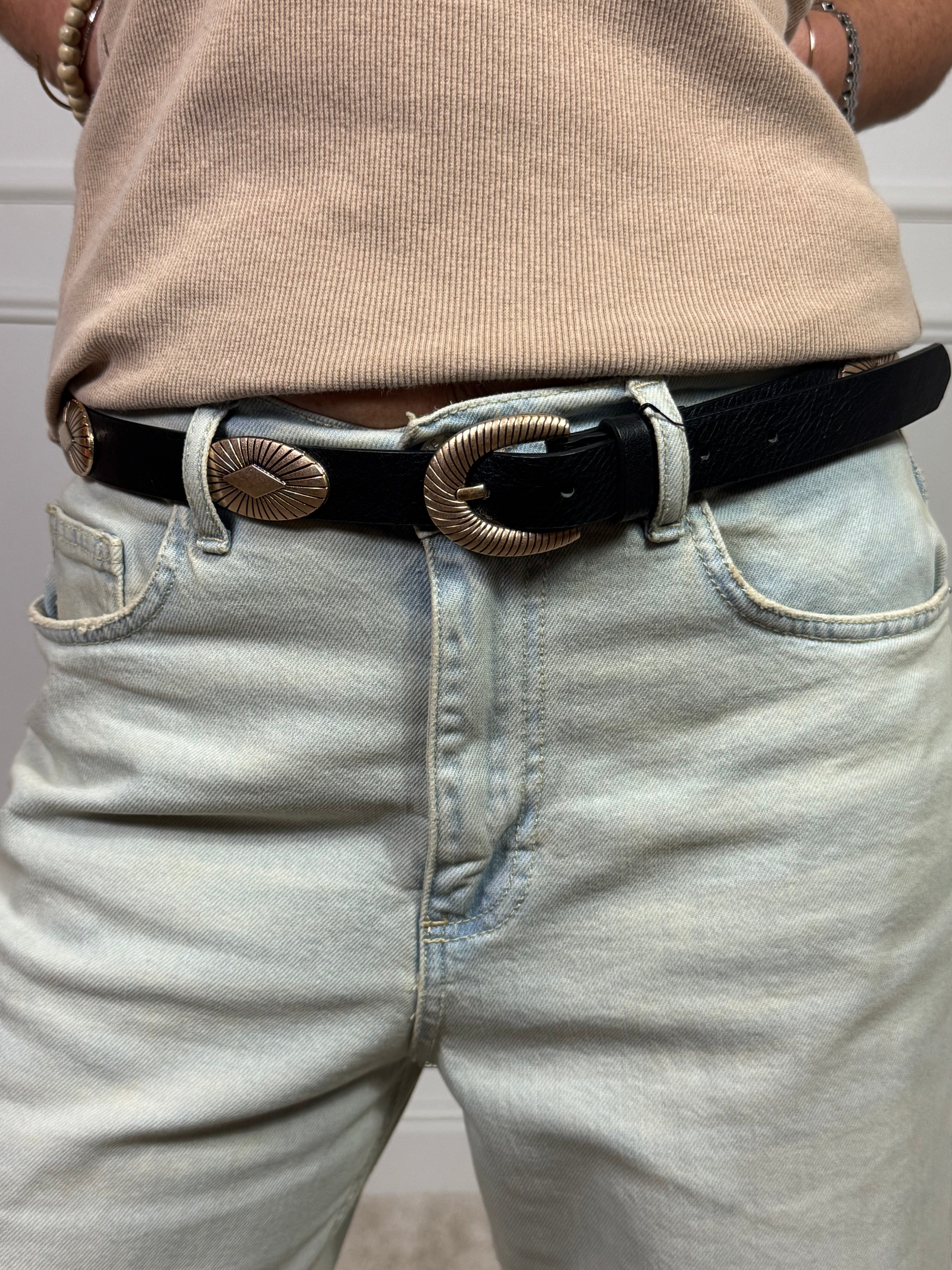 Cintura Susy Mix con placche in metallo