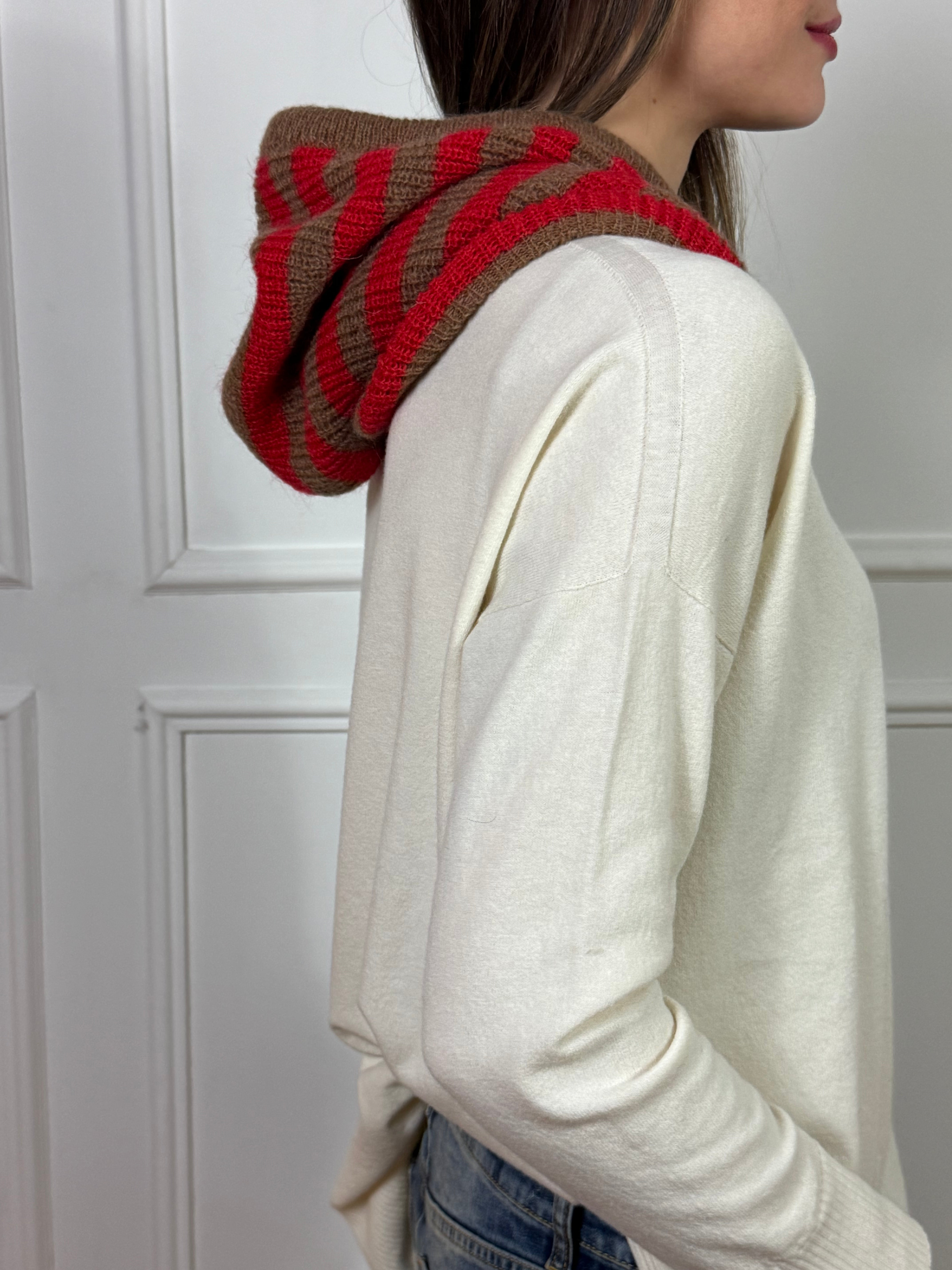 Cappuccio Balaclava Kontatto a righe