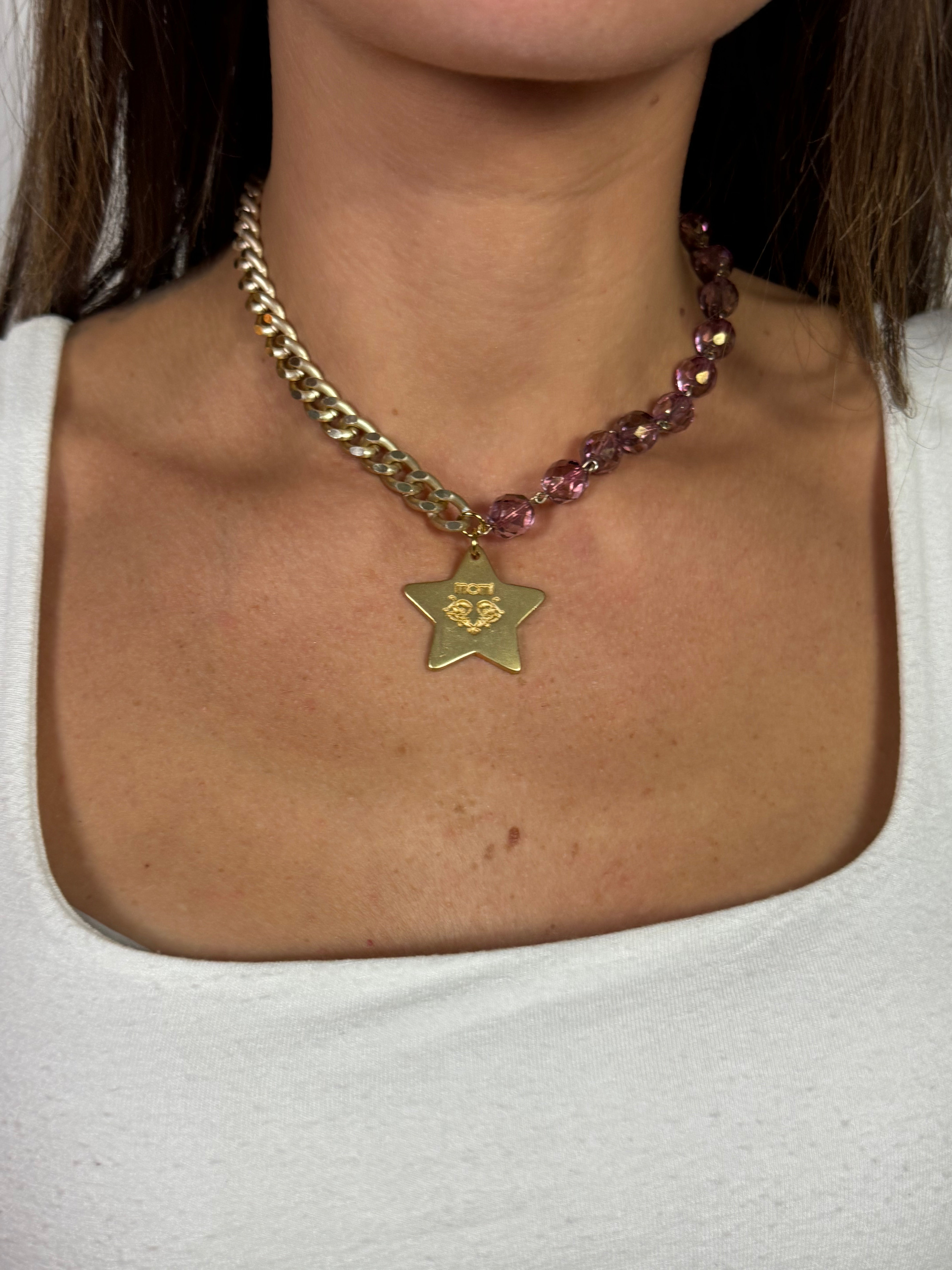 Collana / Bracciale FRANCESCA CORTA Momi - ORO - STELLA - ROSA