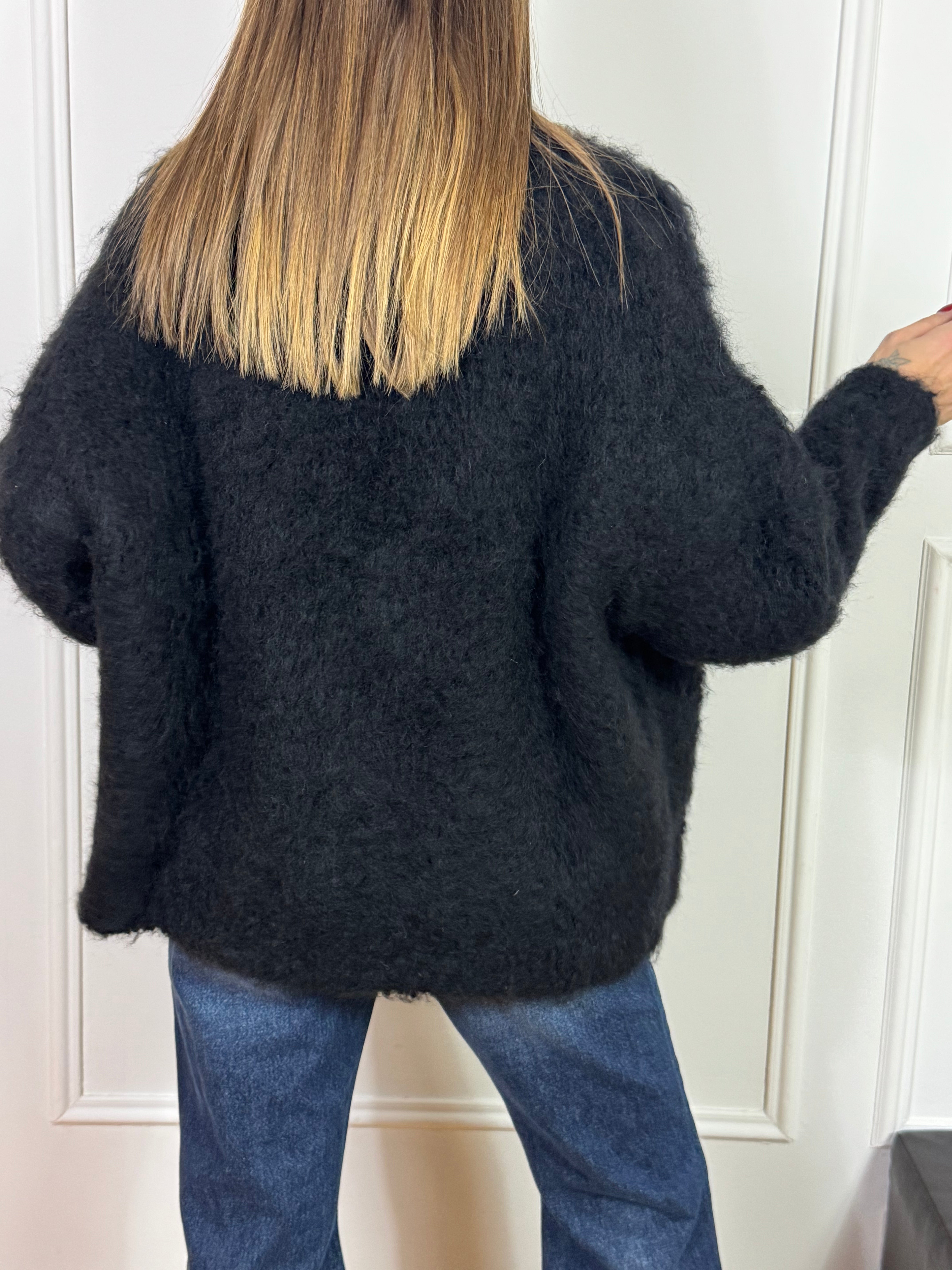 Cappotto CORTO oversize misto mohair Kontatto