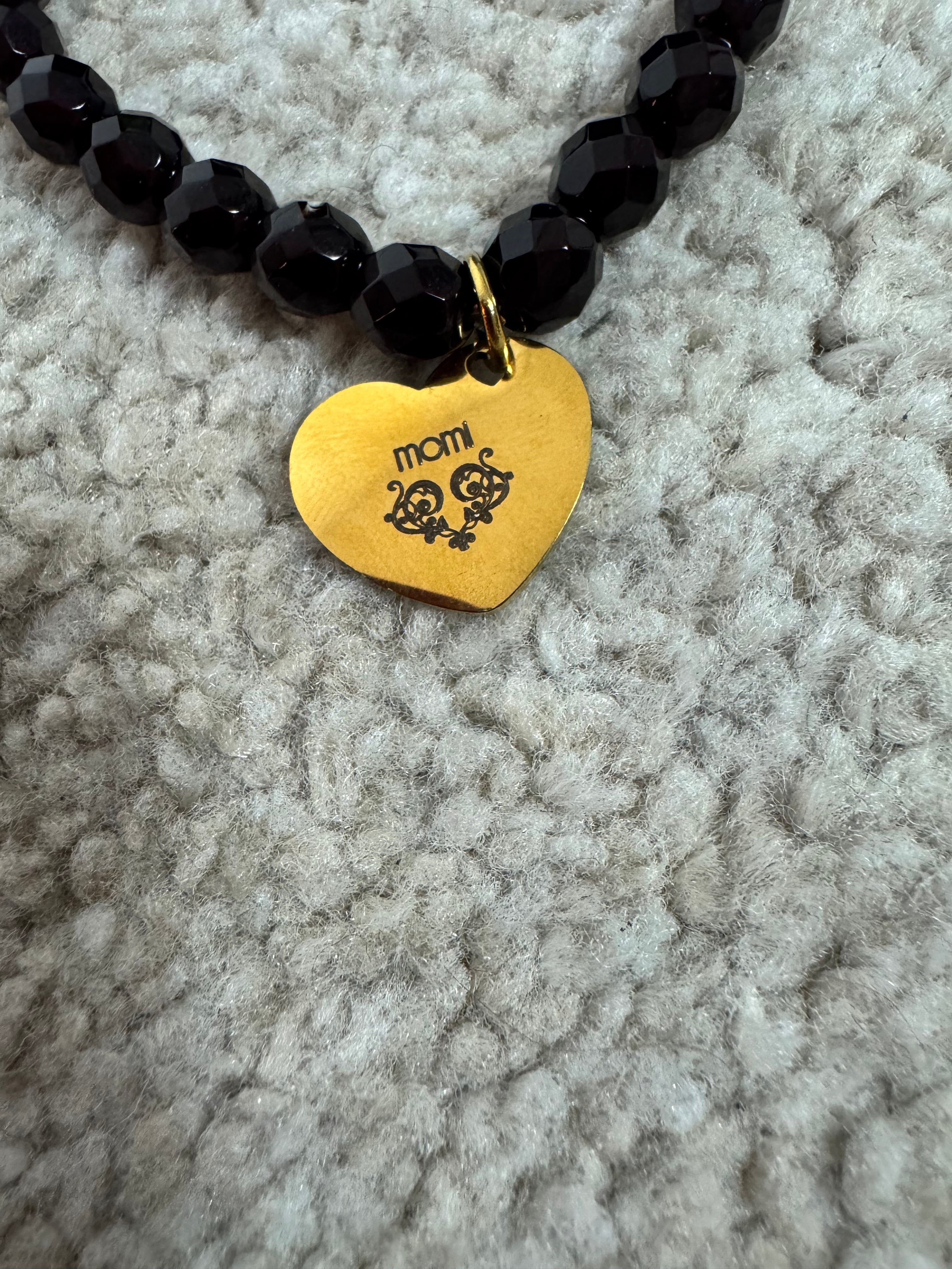 BRACCIALE Momi - CUORE LISCIO- BORDEAUX