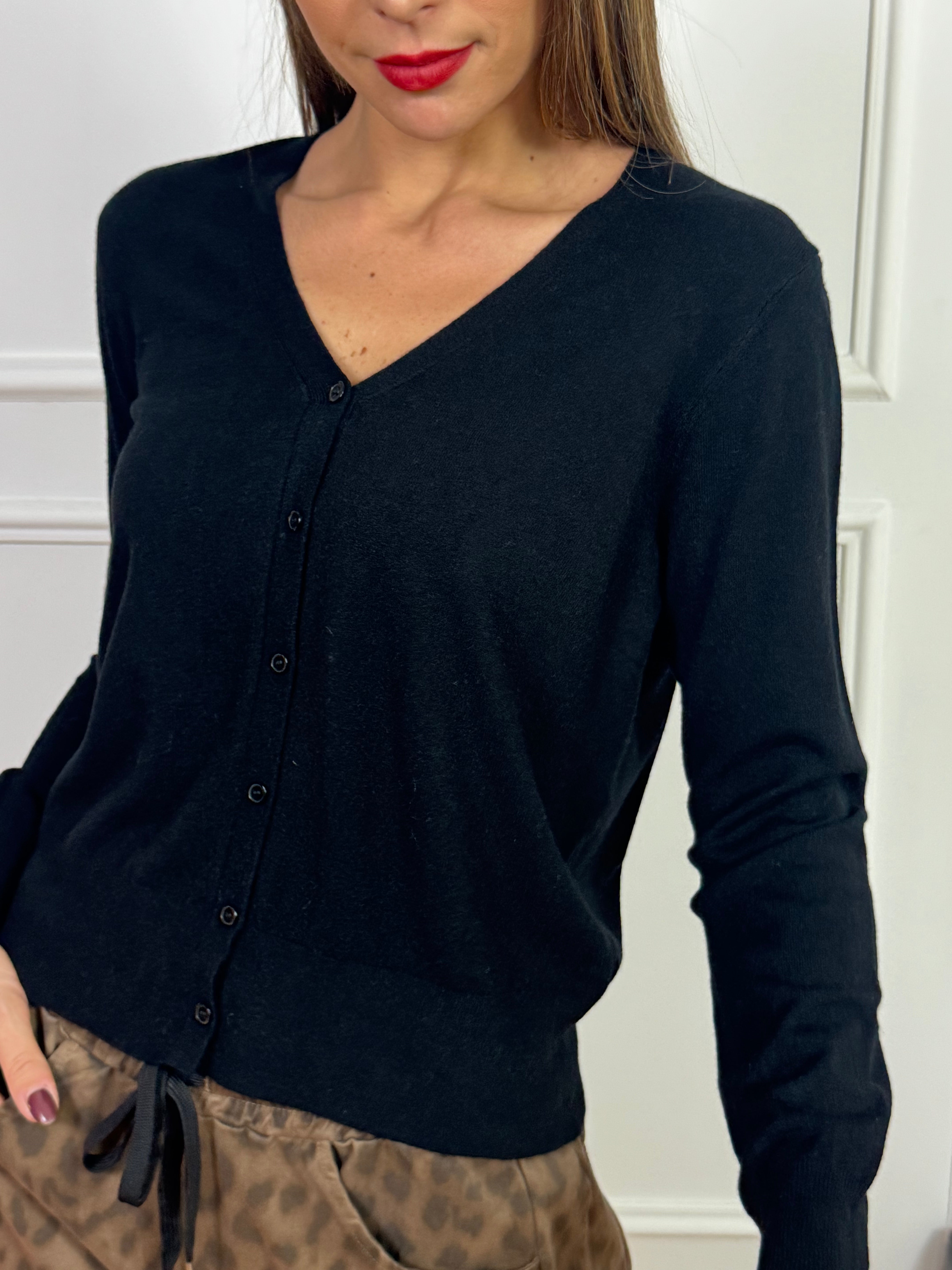 Cardigan corto con bottoni Kikisix BASICO