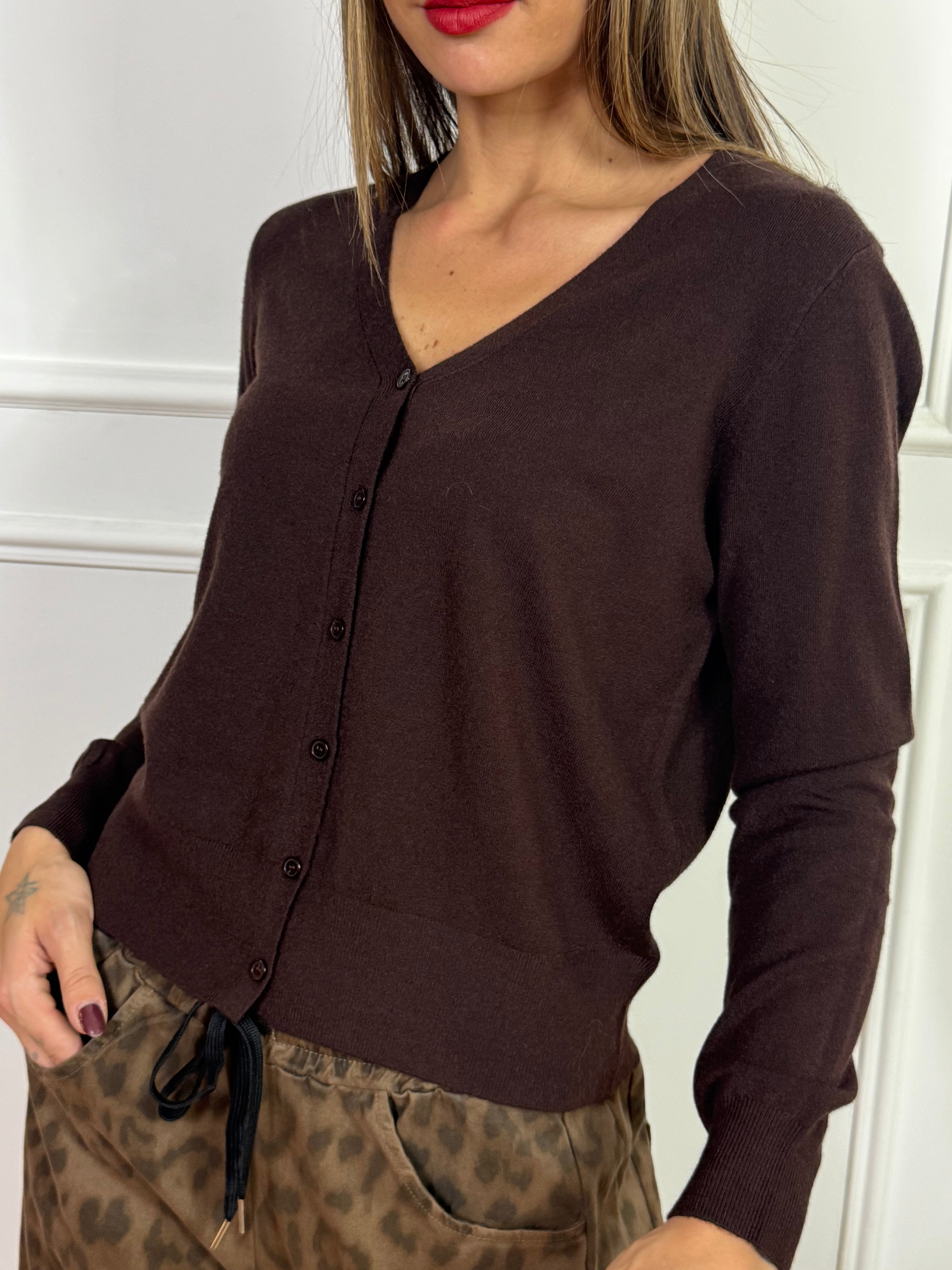 Cardigan corto con bottoni Kikisix BASICO