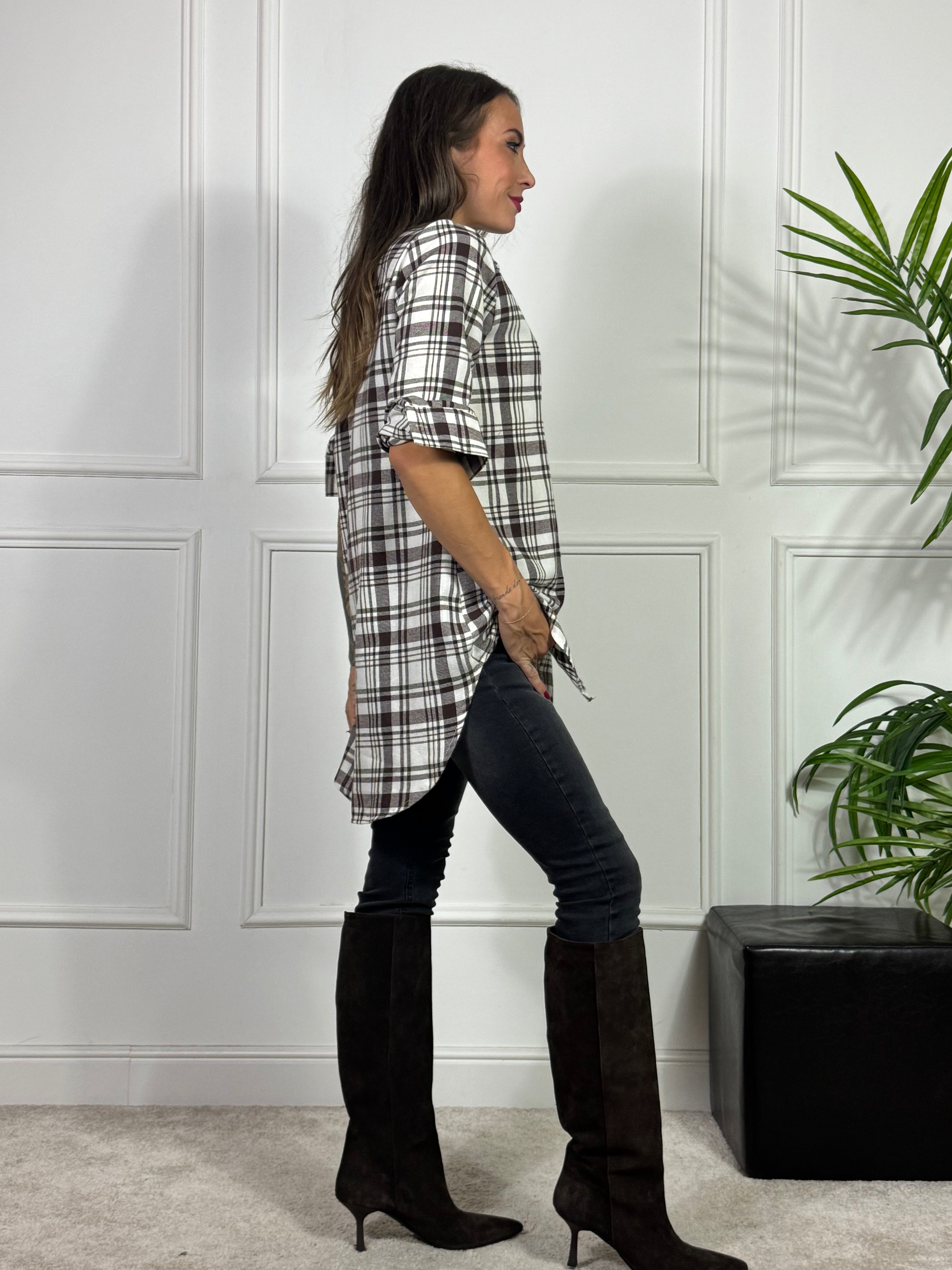 Maxi Camicia quadri Susy Mix