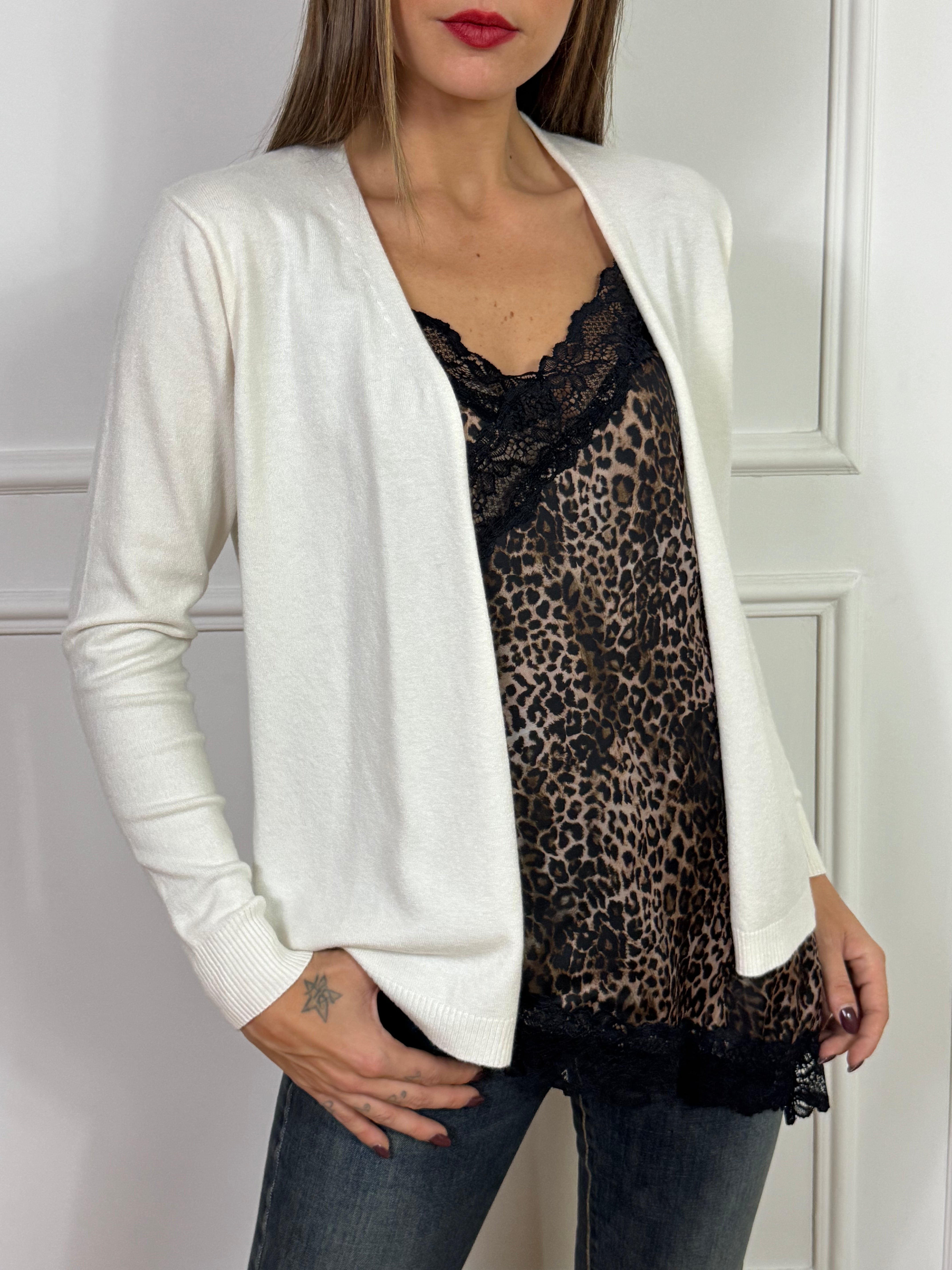 Cardigan corto Kikisix APERTO