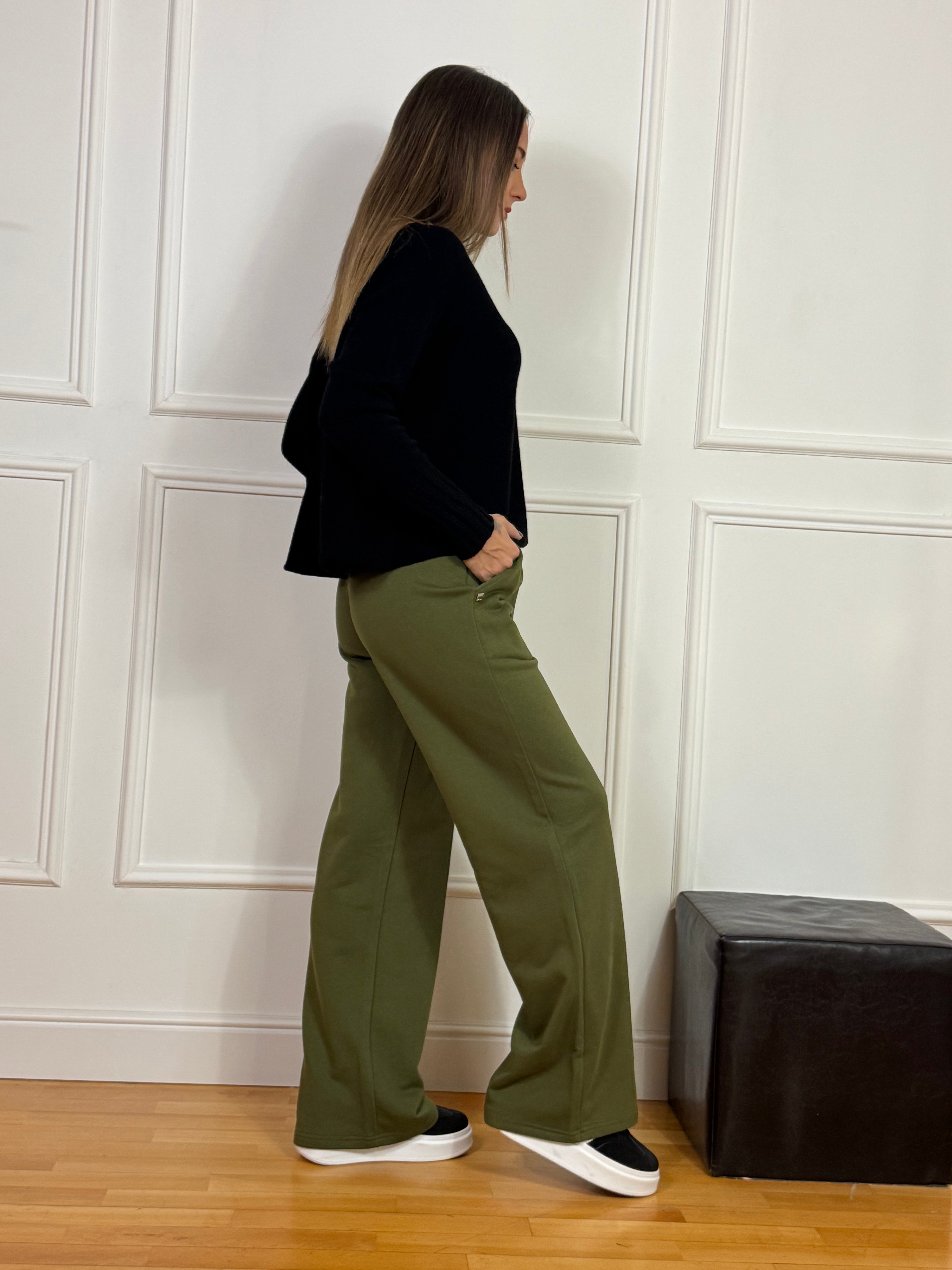 Pantalone ampio in felpa Manila Grace