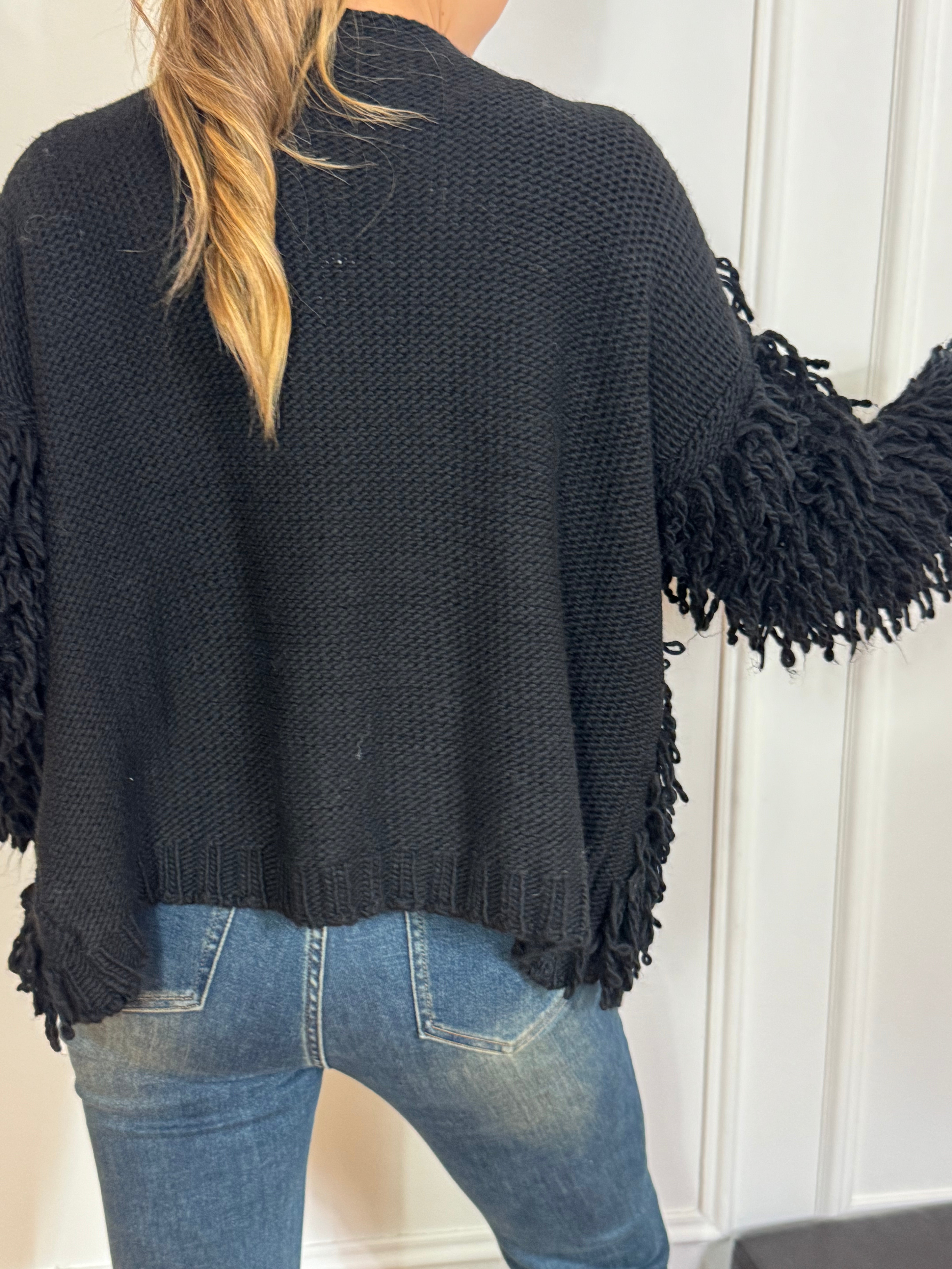 CARDIGAN senza bottoni Kikisix punto pelliccia