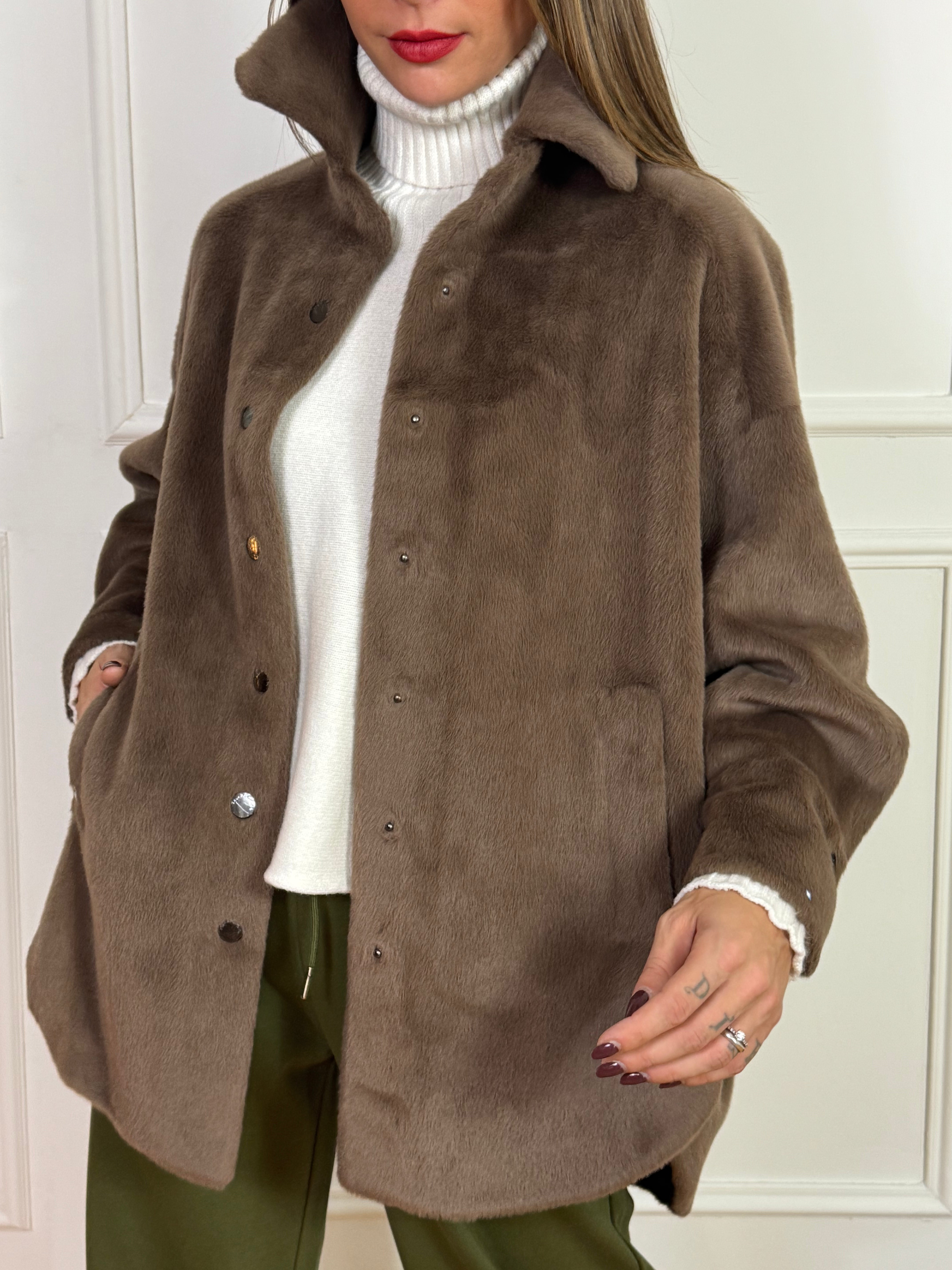 Giubbotto Eco pelliccia GAIA Manila Grace - MANICA LUNGA