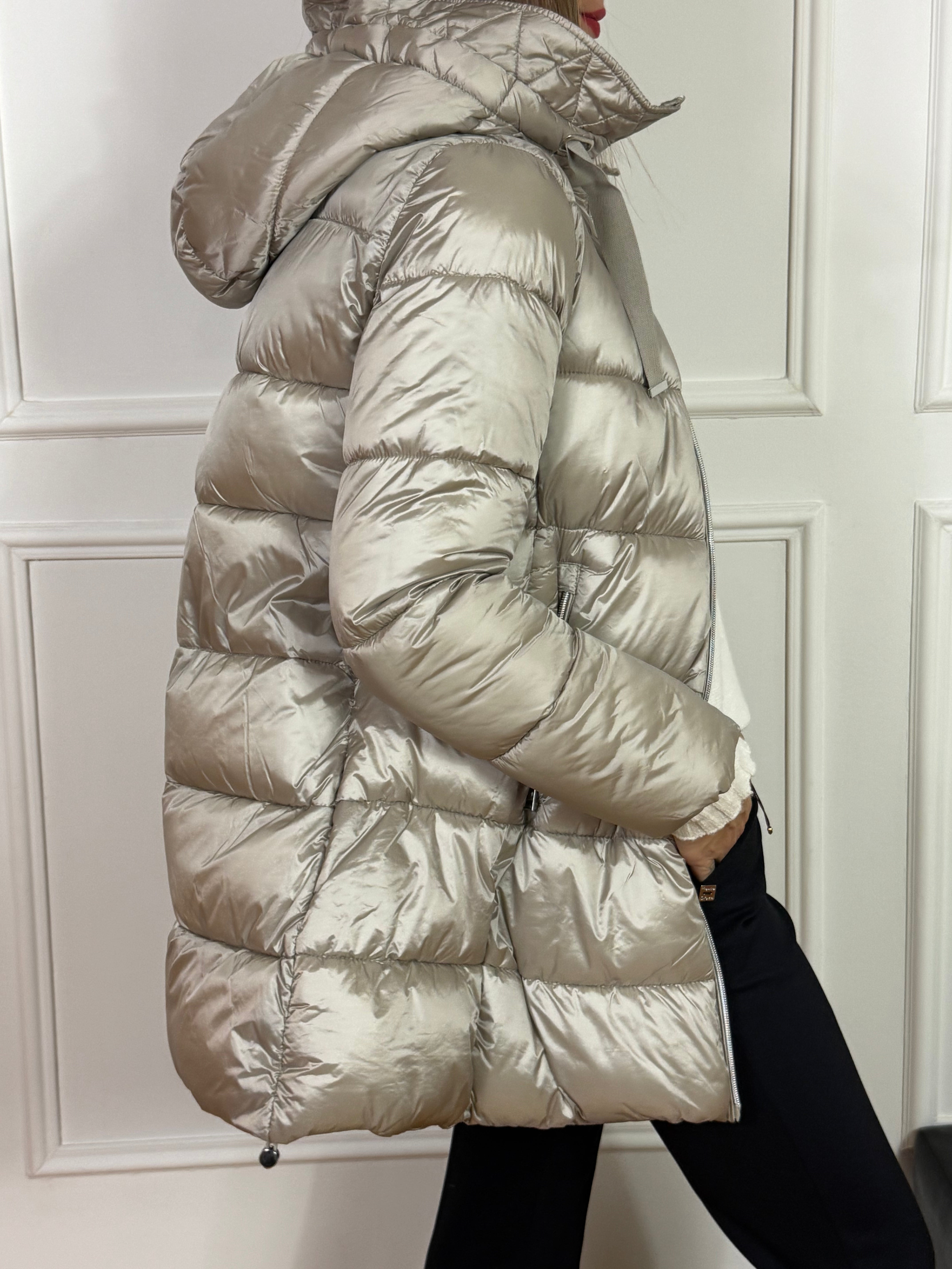 Piumino imbottito medio Ragno con cappuccio