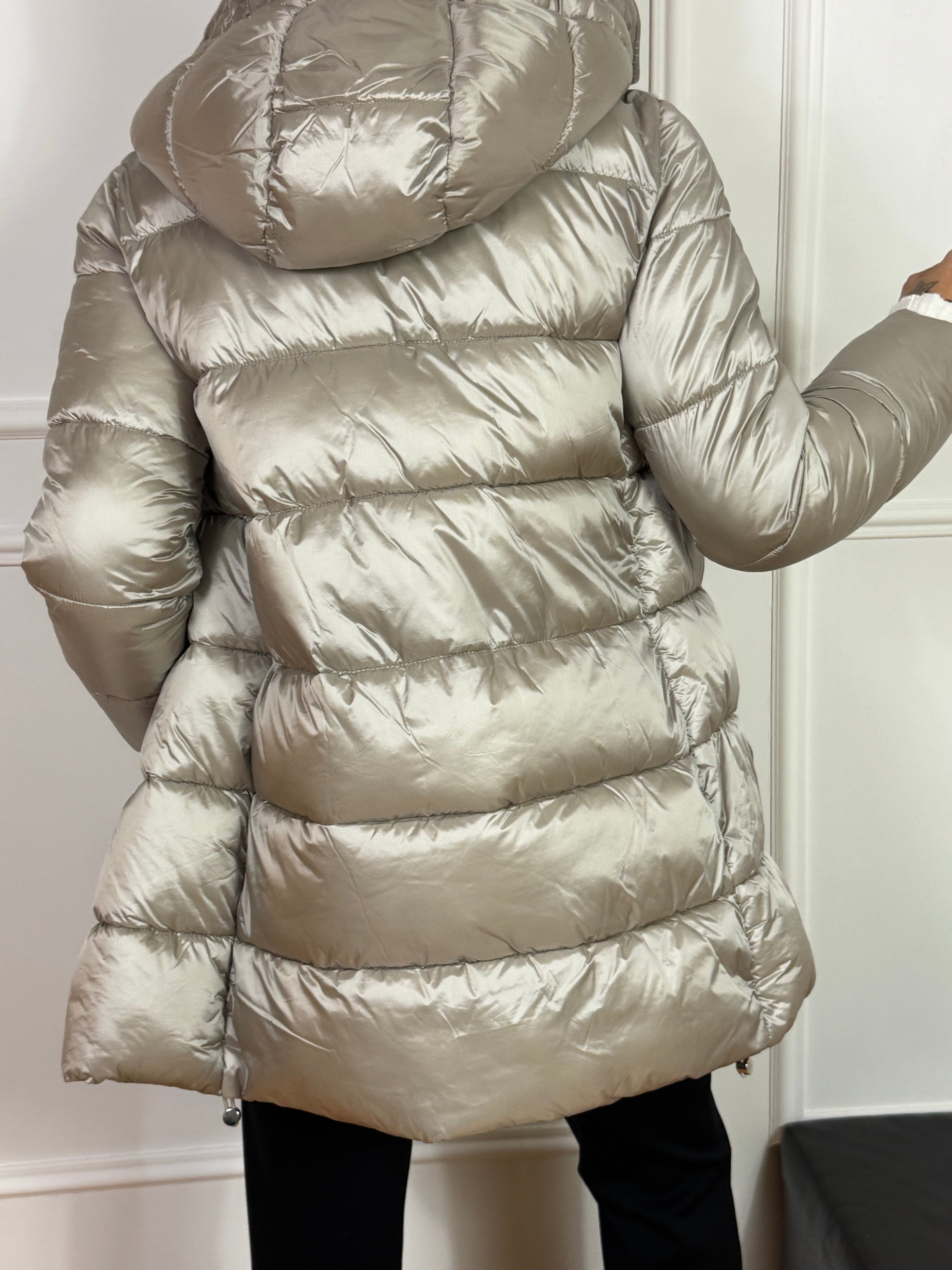 Piumino imbottito medio Ragno con cappuccio