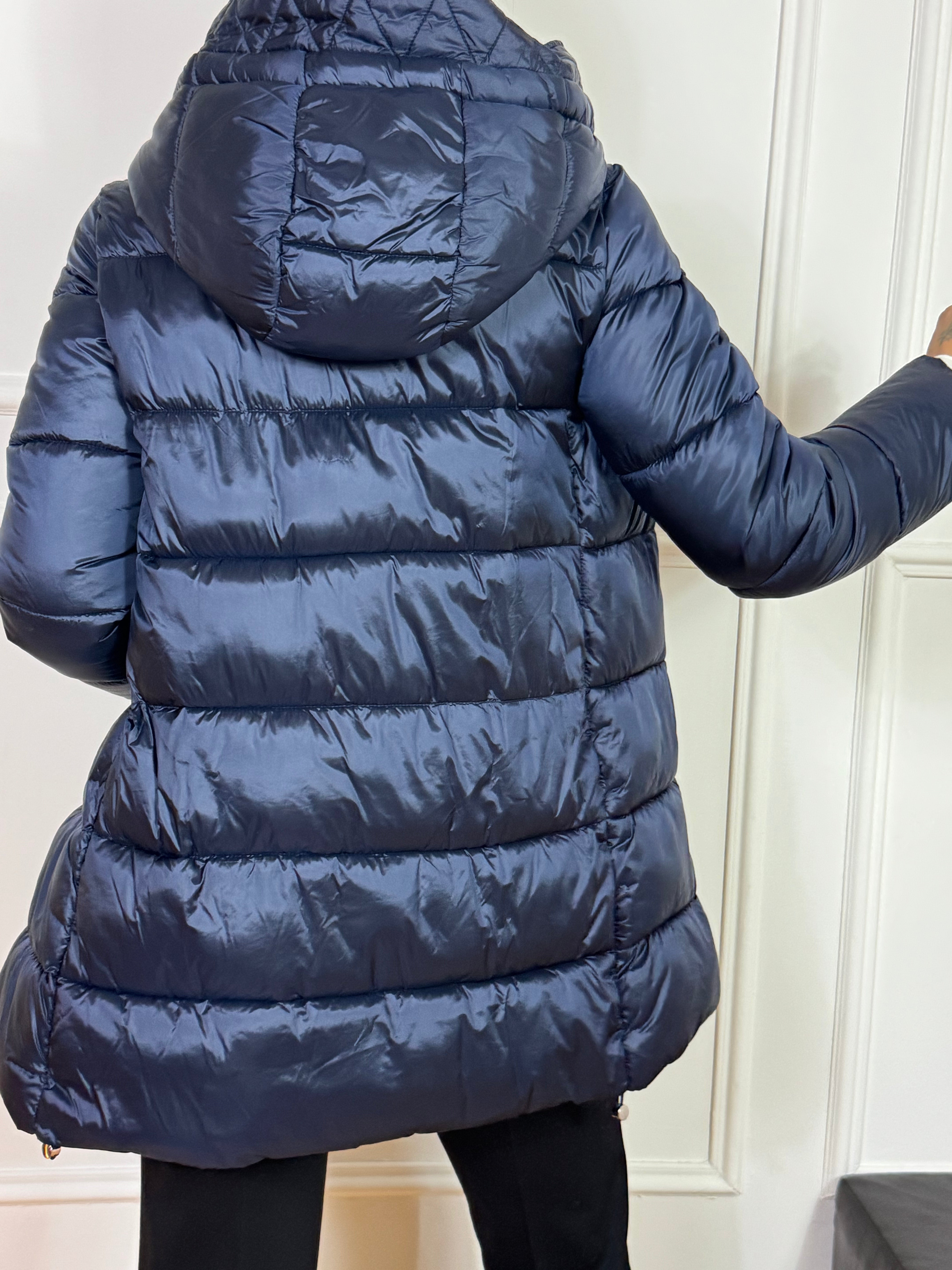 Piumino imbottito medio Ragno con cappuccio