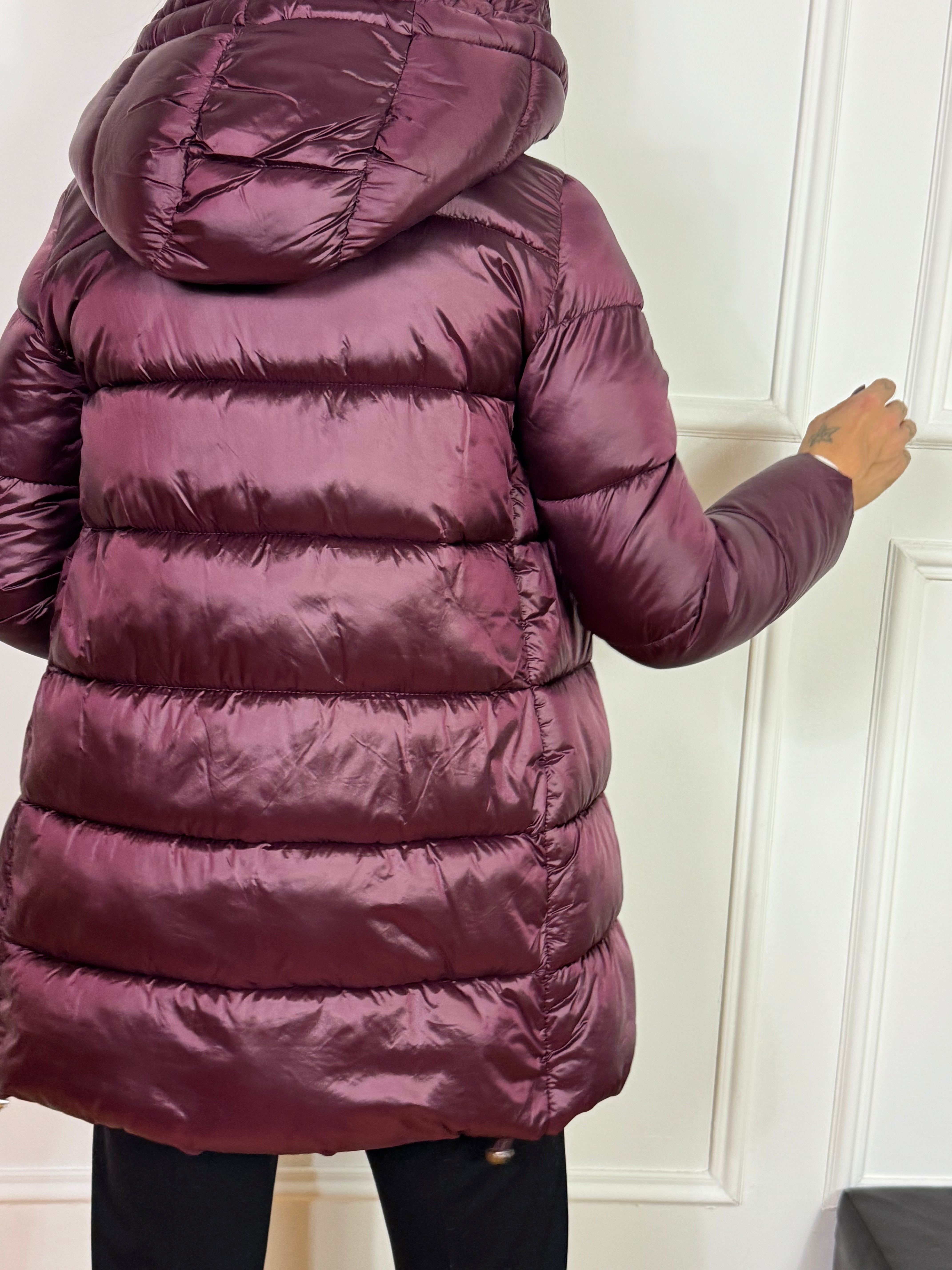 Piumino imbottito medio Ragno con cappuccio