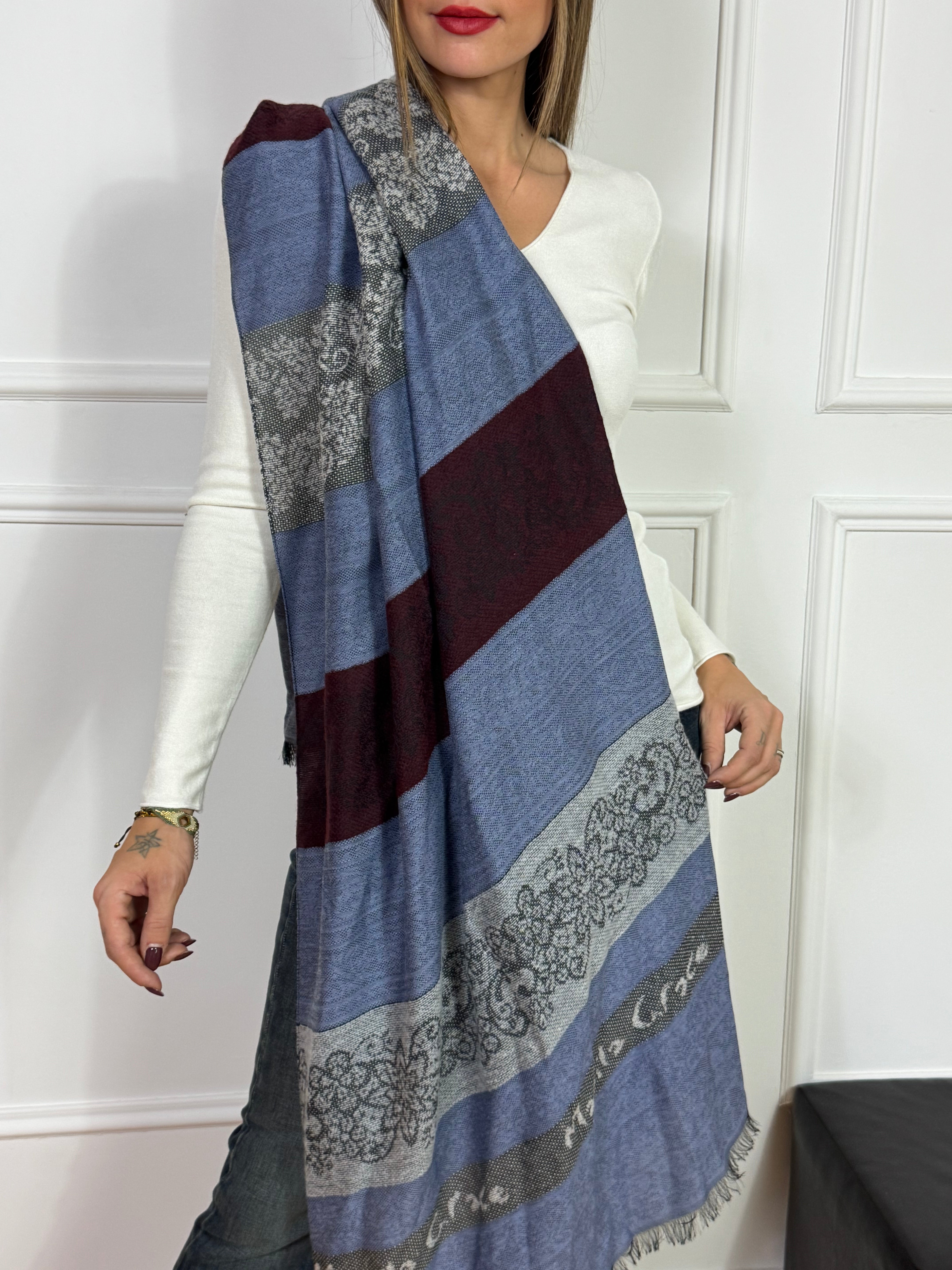 Sciarpa Manila Grace JACQUARD PIZZO
