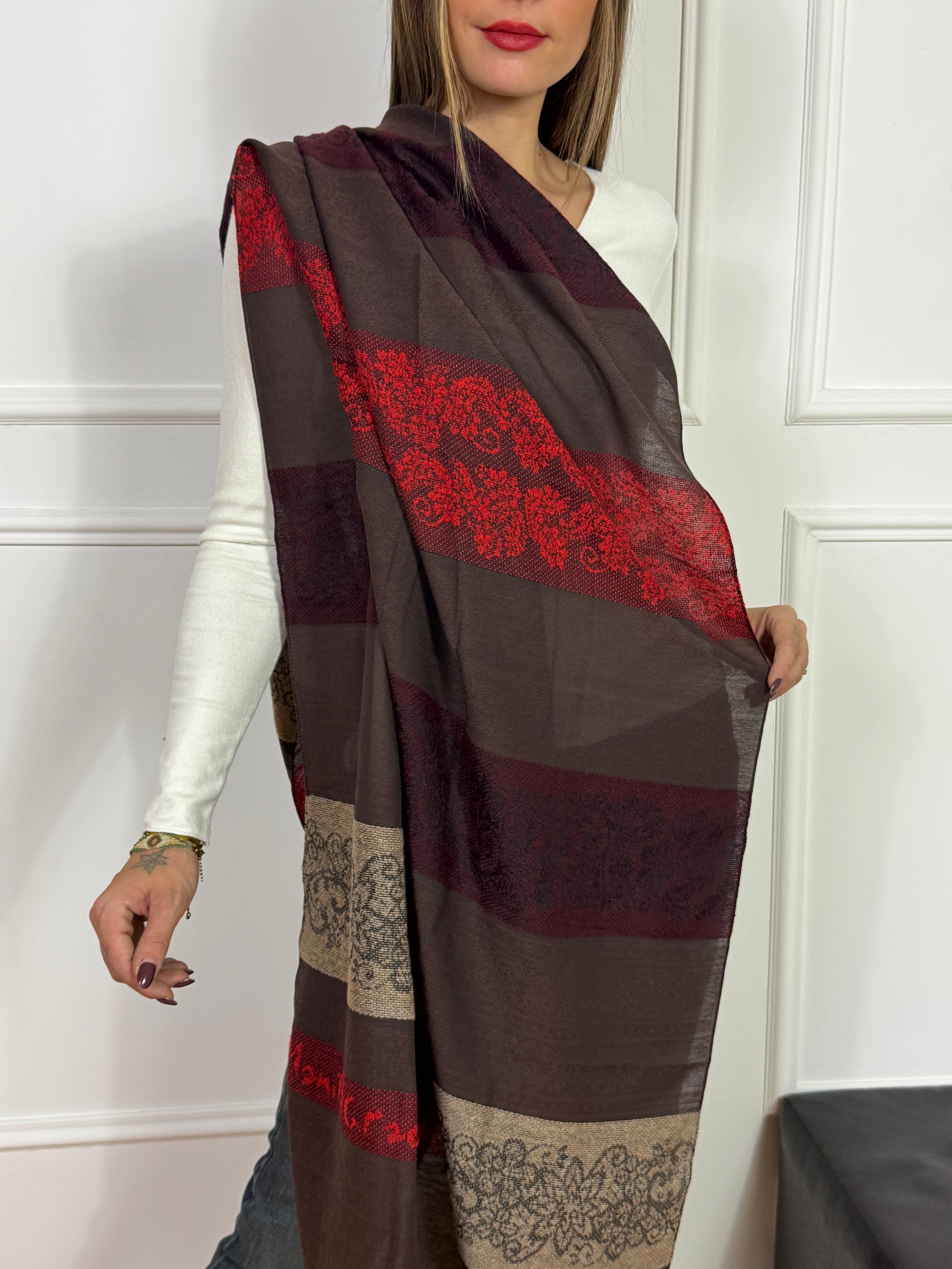Sciarpa Manila Grace JACQUARD PIZZO