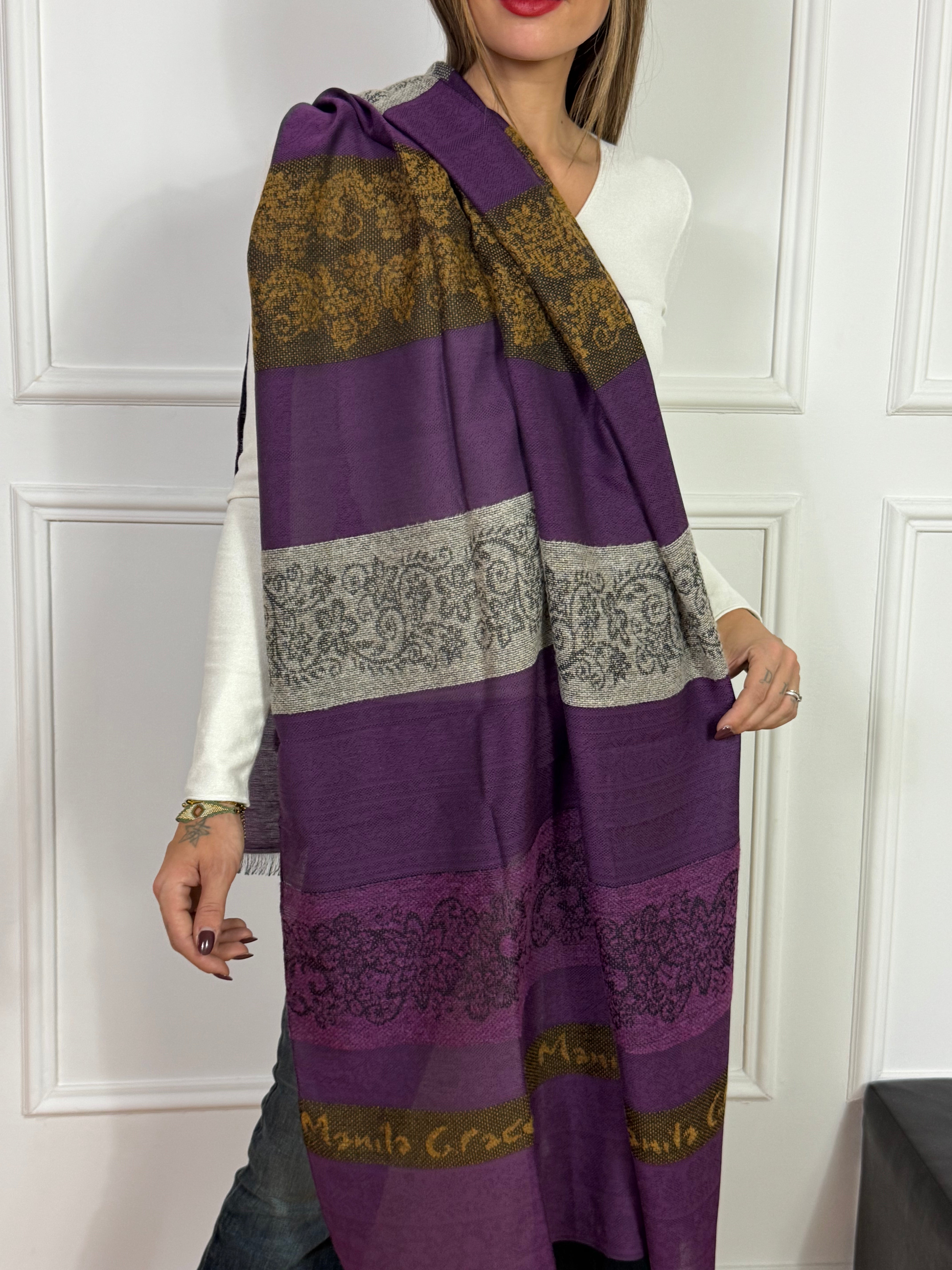 Sciarpa Manila Grace JACQUARD PIZZO