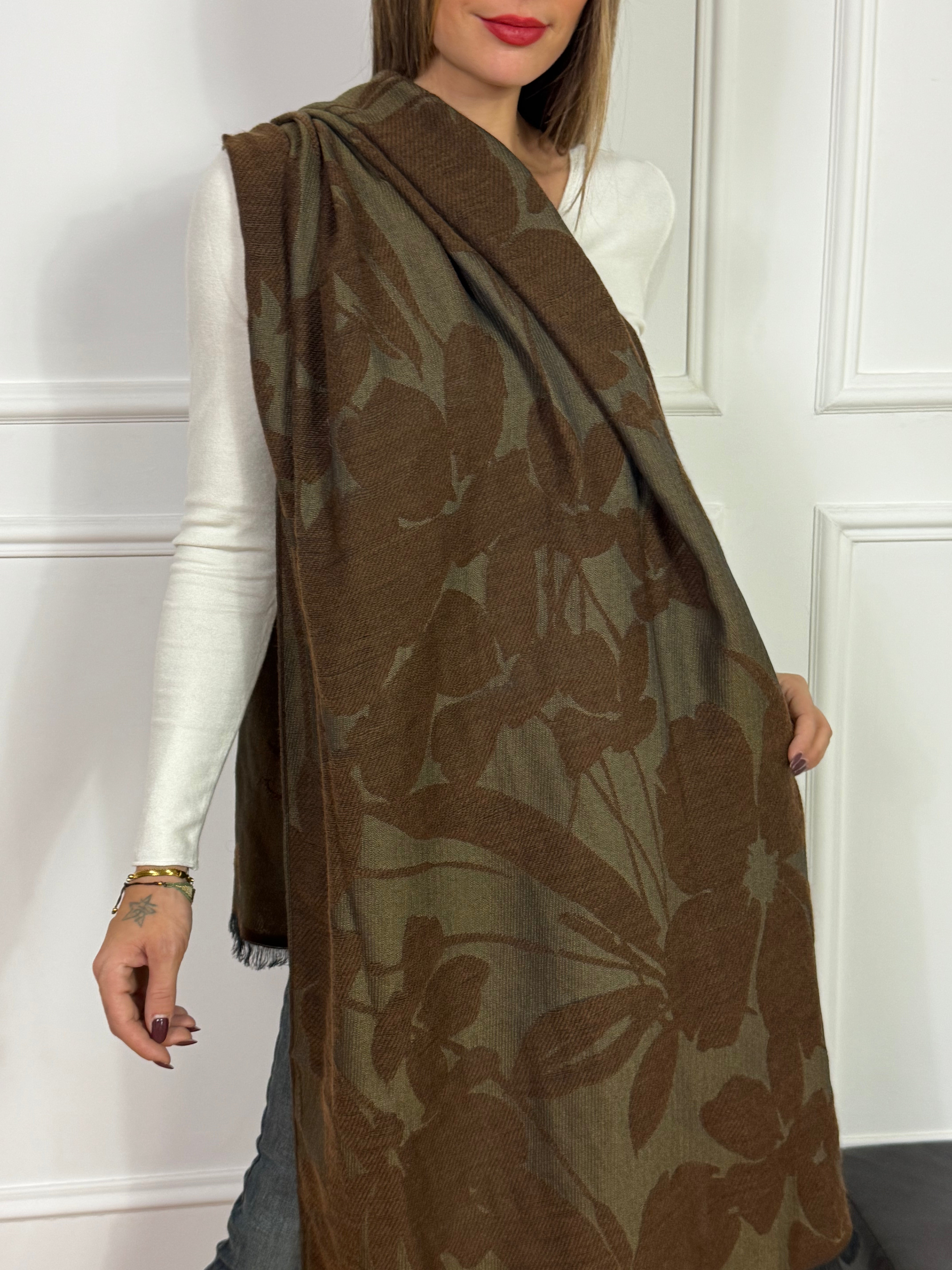 Sciarpa Manila Grace JACQUARD FIORI