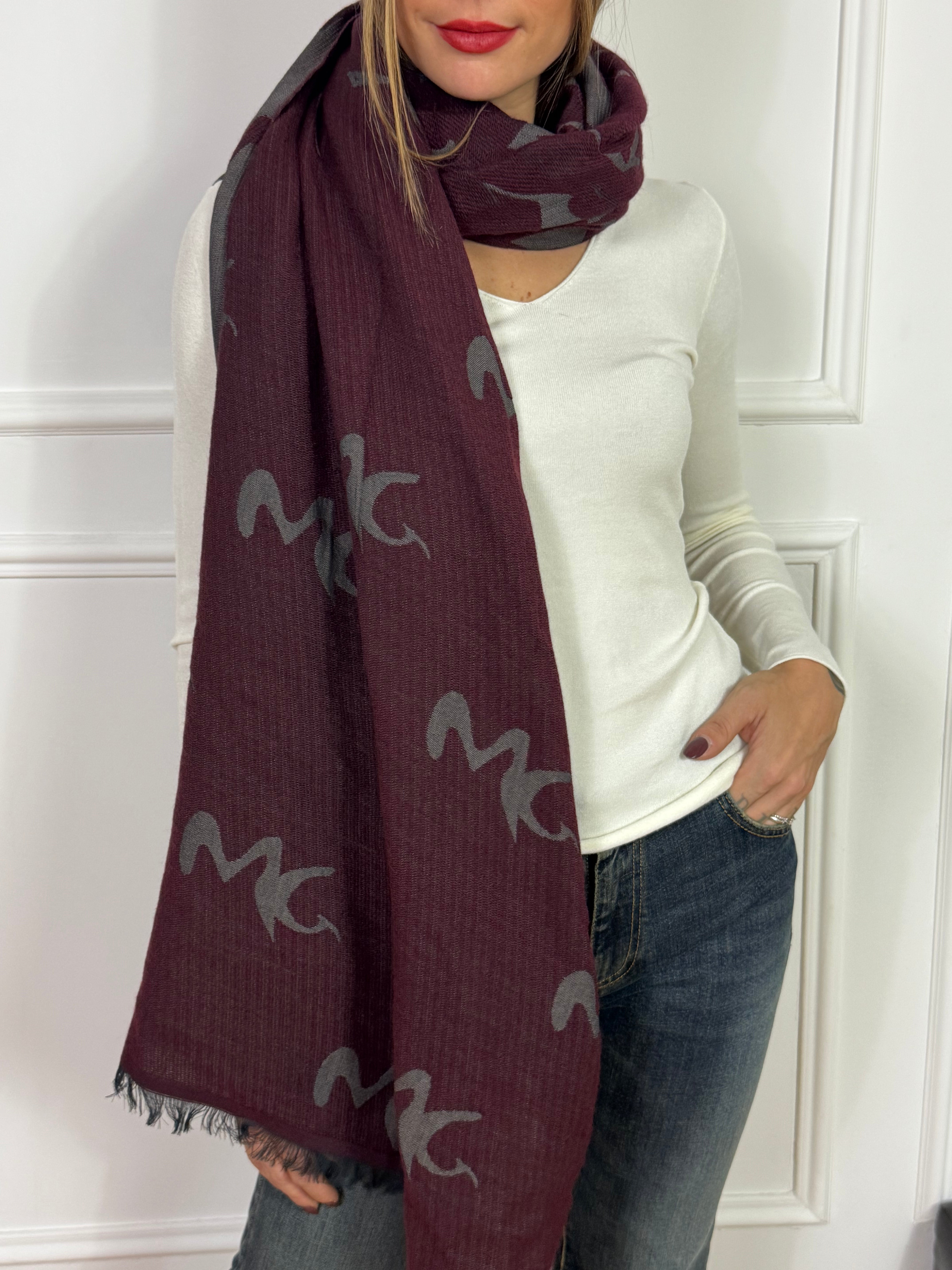 Sciarpa Manila Grace JACQUARD FIORI