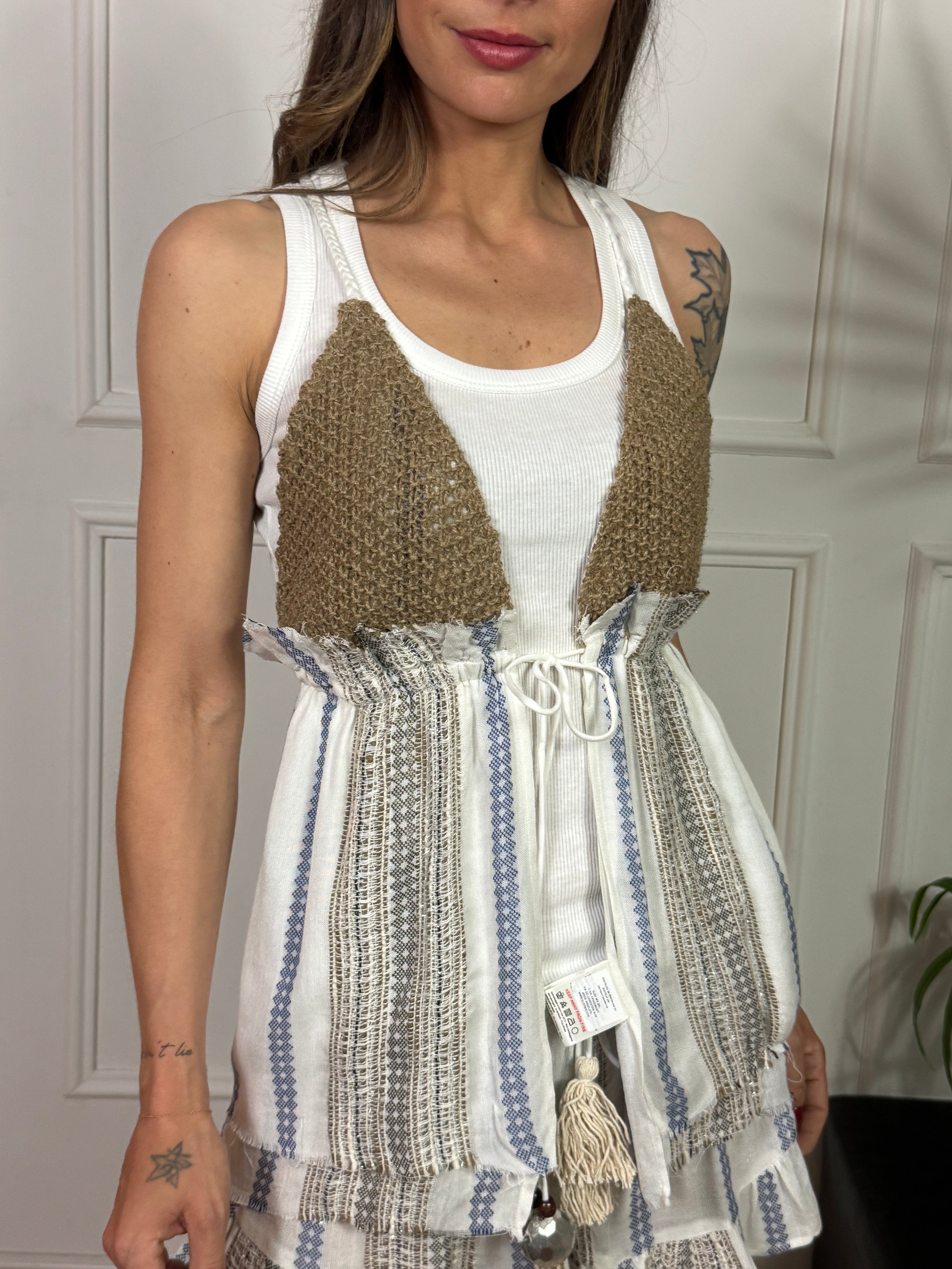 TOP corpetto gilet Susy Mix FORMENTERA - corpetto CORDA